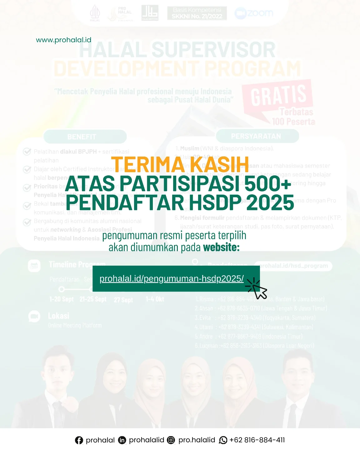Pro - Terima Kasih! Kami mengucapkan terima kasih kepada seluruh calon ...