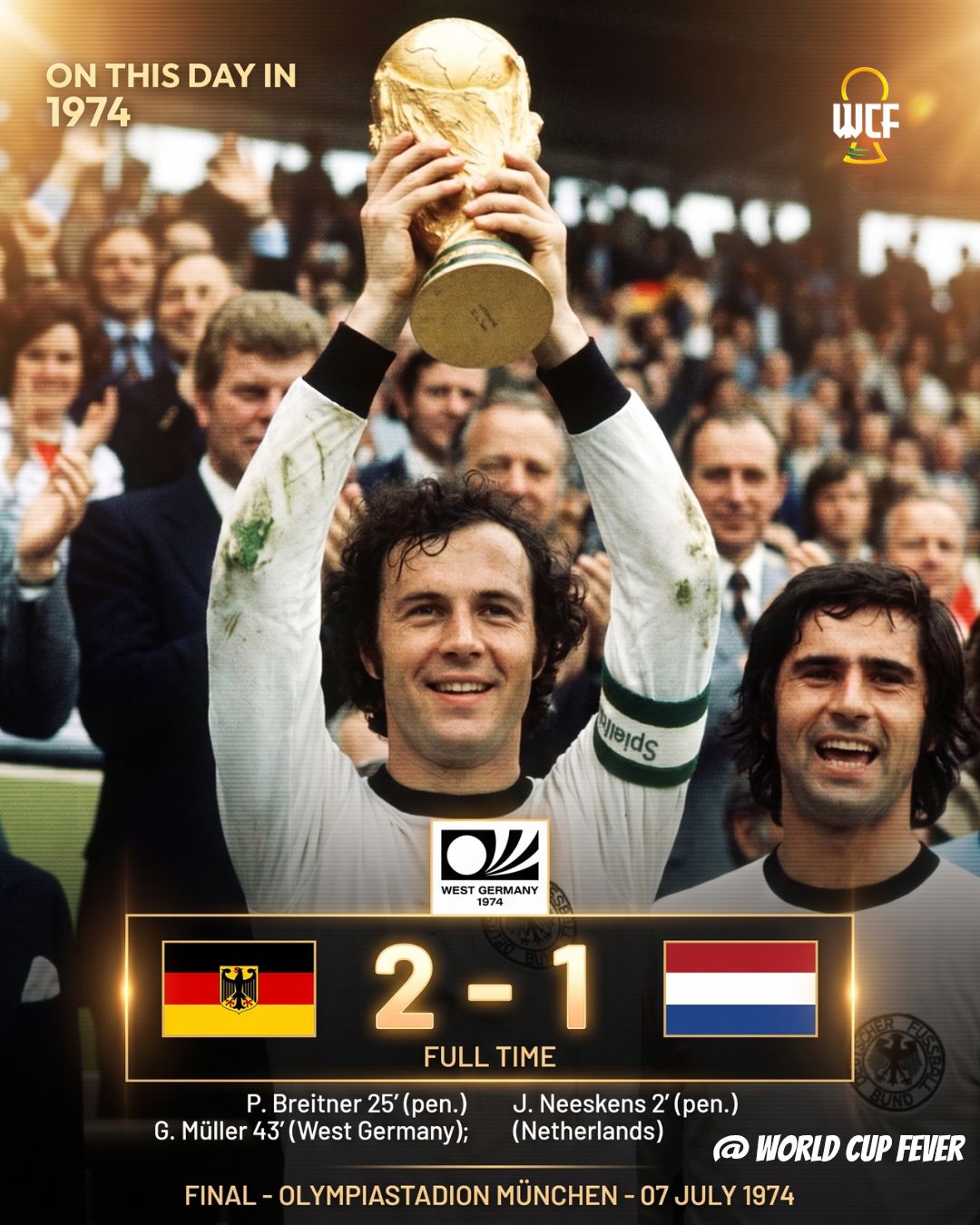 OnThisDay at the FIFA World Cup West Germany 🇩🇪 1974, host