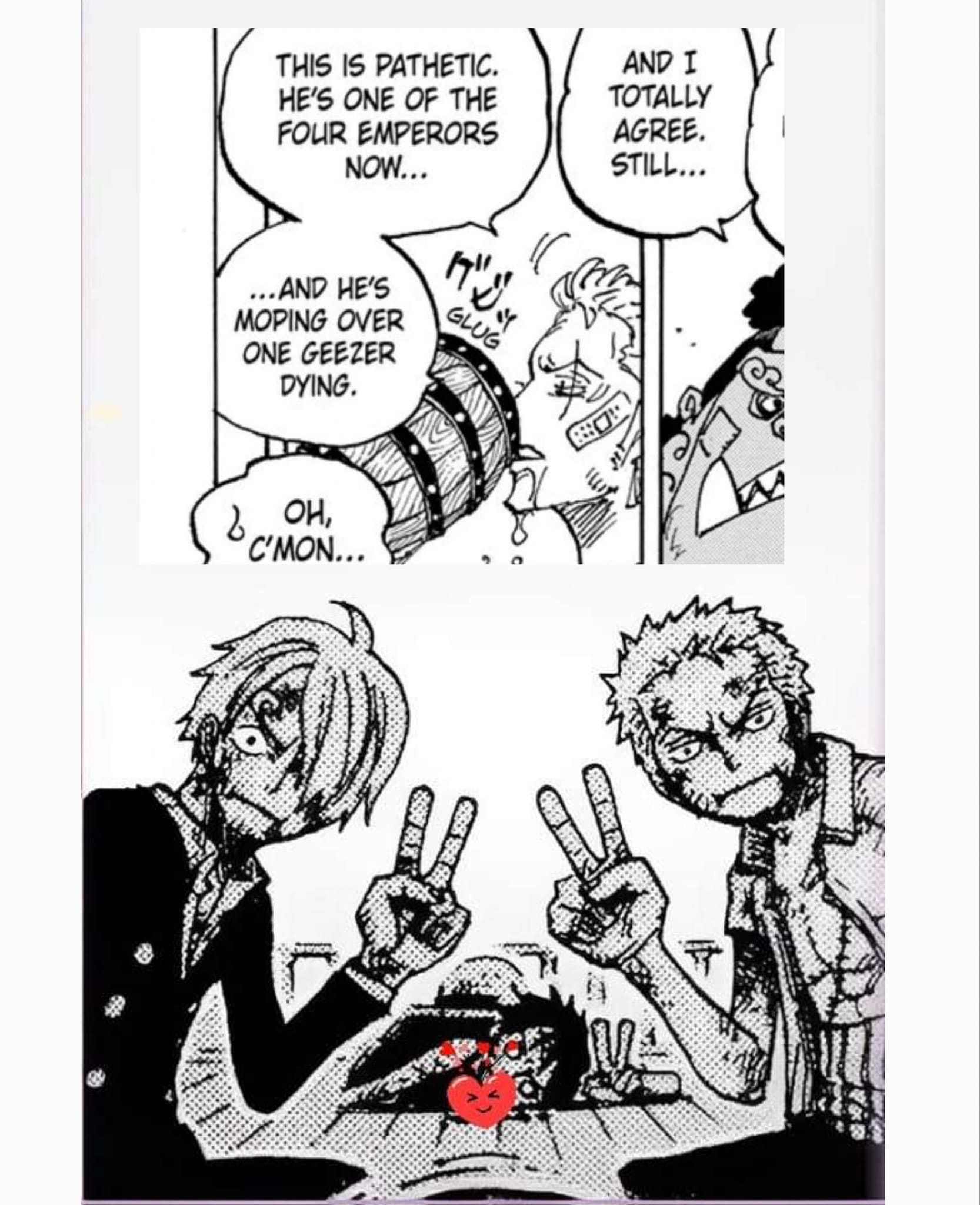 Gyro Gather Onepiece（black） Wt happend to the old Zoro Why is he 