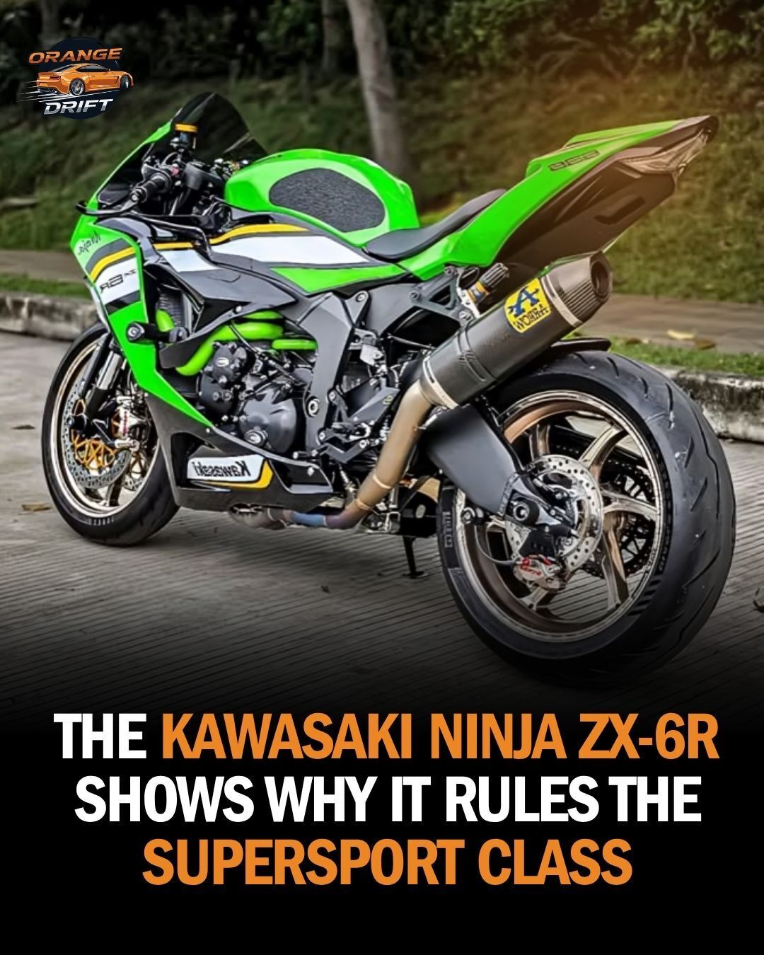 Kawasaki Zx6r is your dream Superbike 💚💚