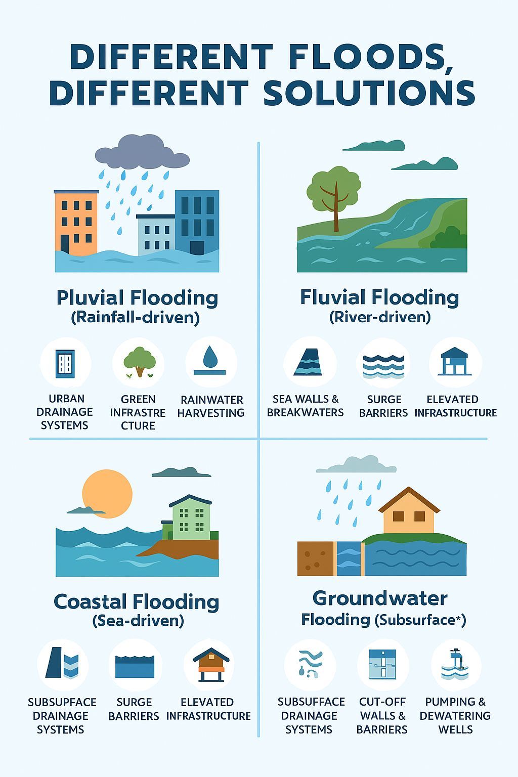 Pentagon - FLOODS – WHEN WATER TAKES OVER LAND! 🌧️🏞️ A flood happens ...