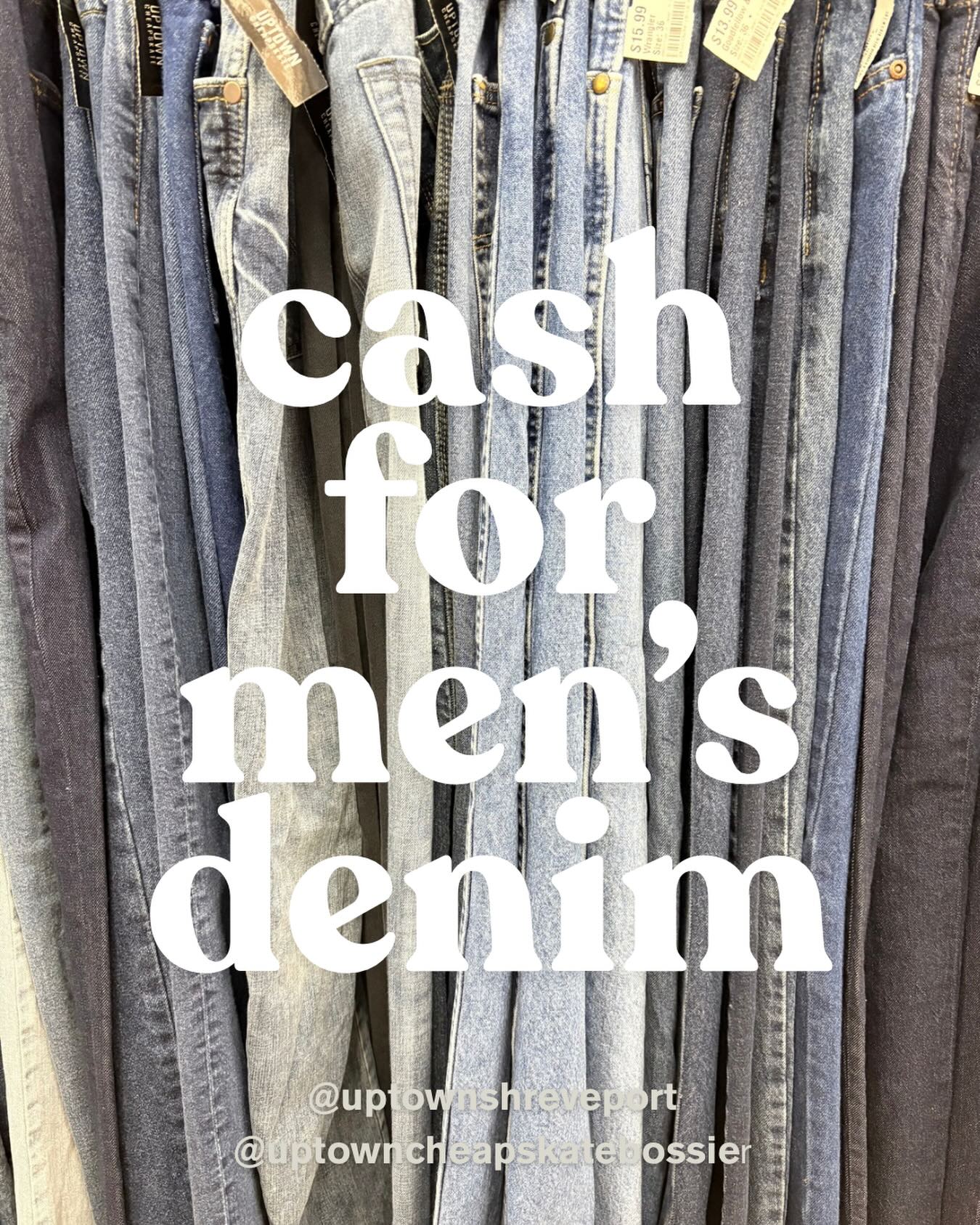 Uptown Cheapskate Shreveport buys men's casual clothing for cash