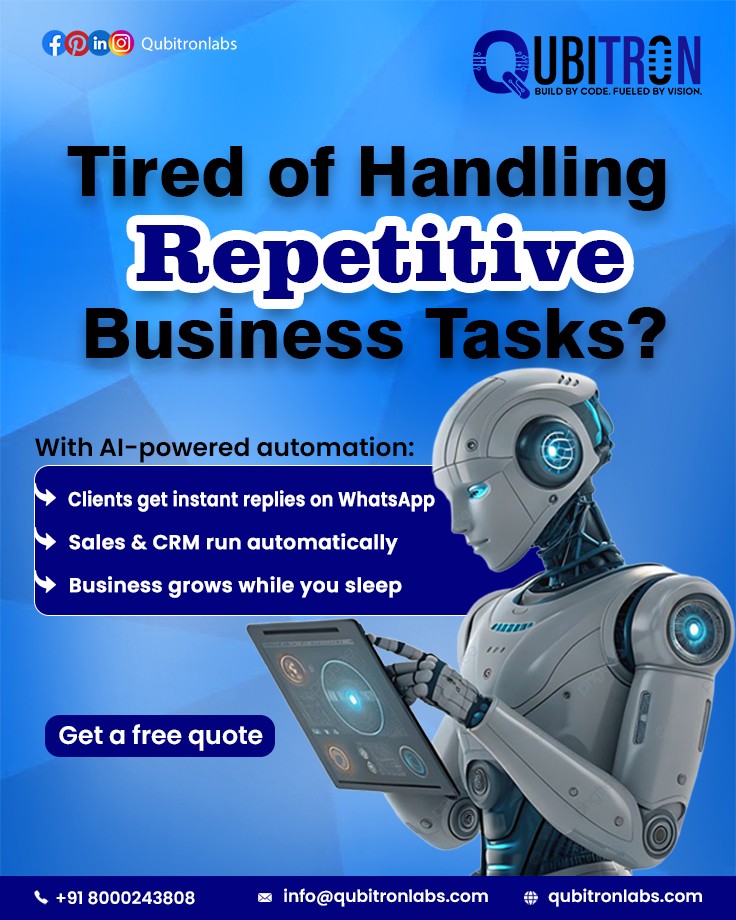 Qubitron Labs - 🤖 Ditch the Drudgery: Automate Repetitive... | Facebook