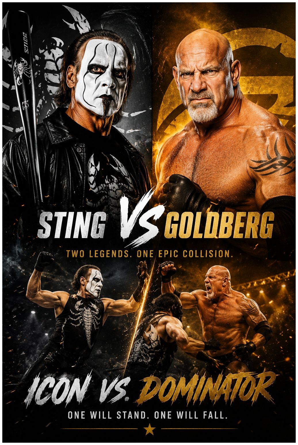 Who was the bigger star? : Sting or Goldberg #WCW #stingray #goldberg