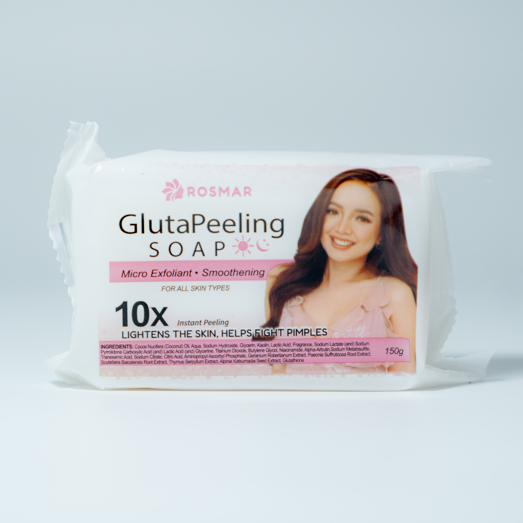 glutathione peeling soap ✨ ROSMAR Gluta ✨ Your all-in-one solution for skin renewal and whitening! 🌸🧼 🌟 Key Benefits: ✓ Micro-Peeling Action – Gently removes dull, rough skin layers ✓ Whitening & Brightening – cream for sun spots and age spots