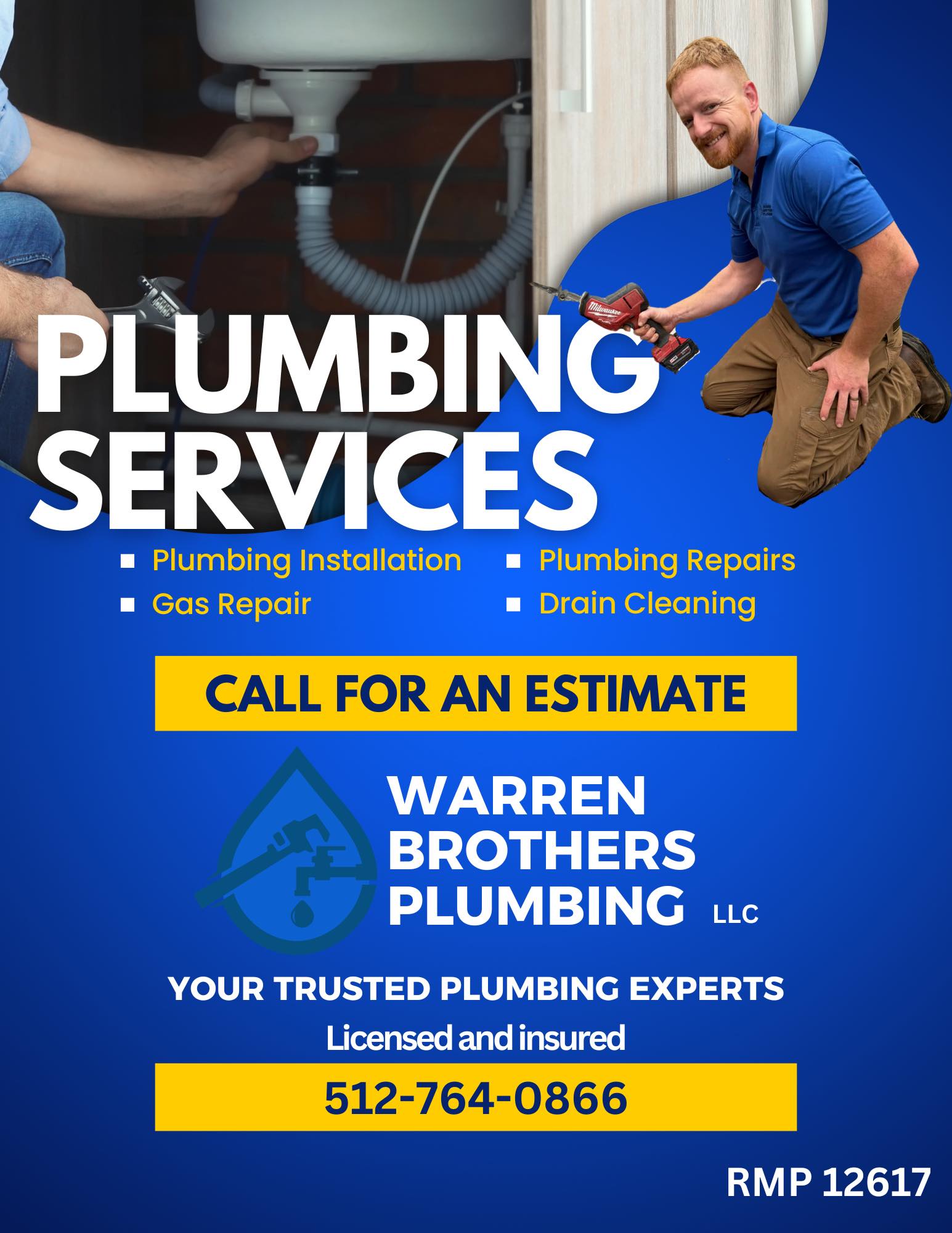 Warren Brothers Plumbing - Low key really want a billboard. But