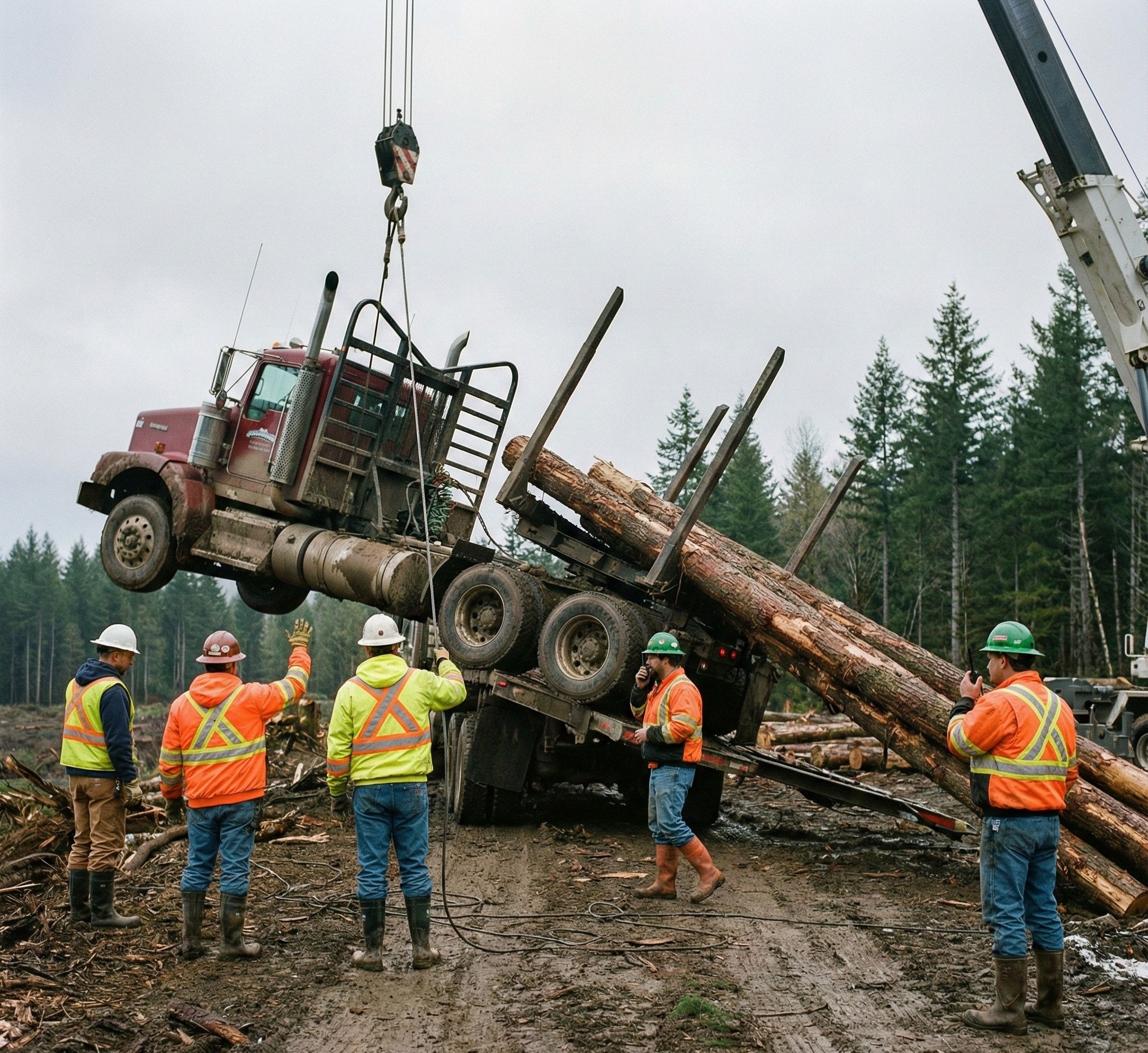 Florence - A challenging day on the job site. After a mechanical issue ...