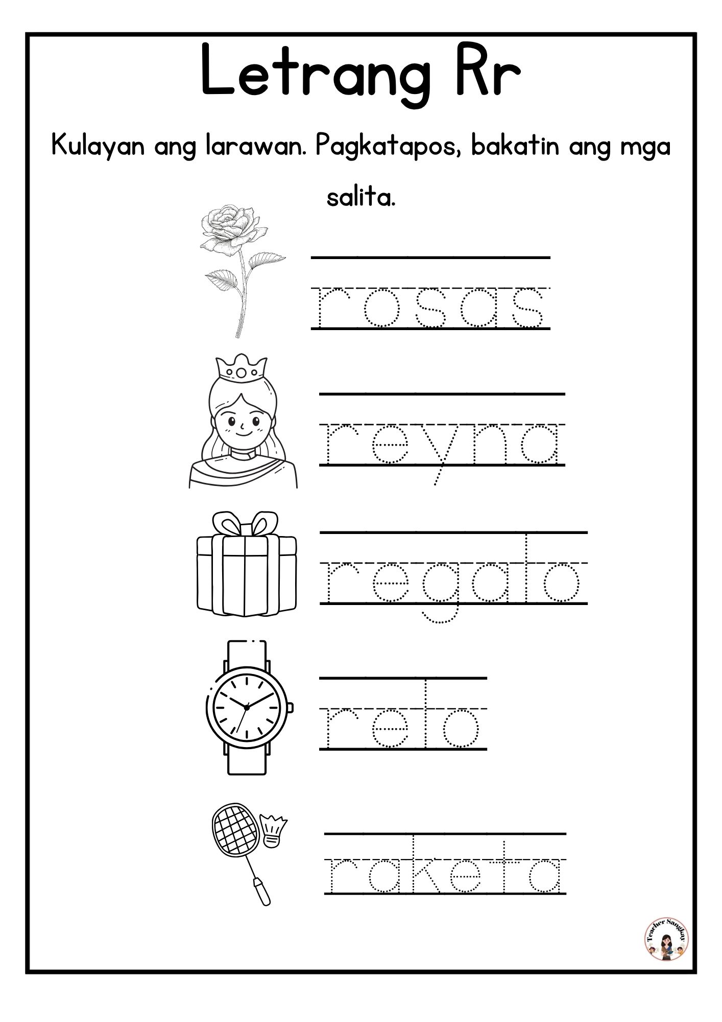 Teacher Sangkay - 📍LETTER Rr / LETRANG Rr 📍TRACING... | Facebook