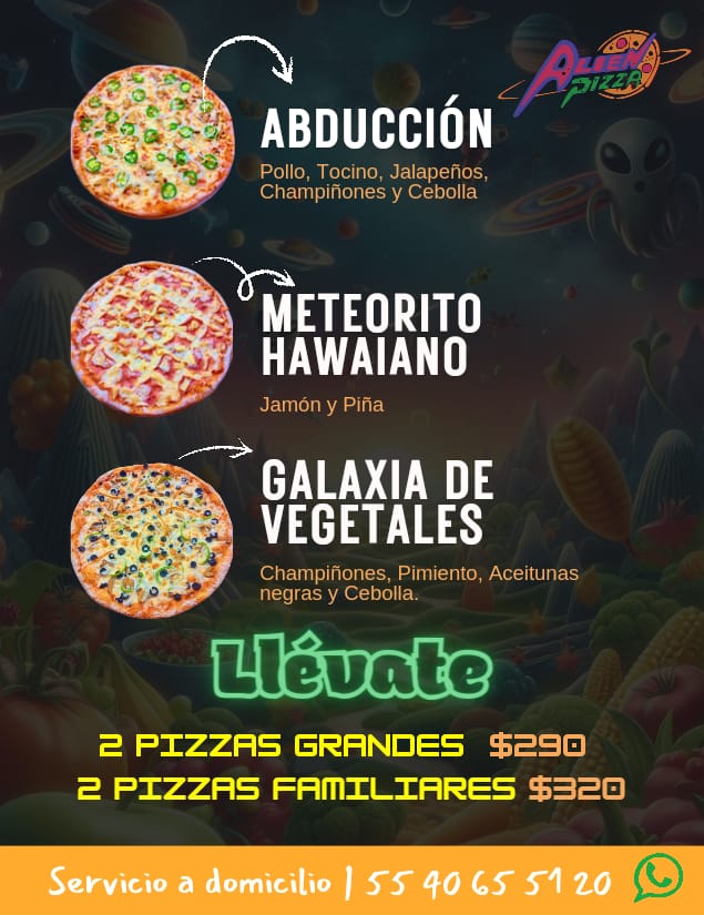 Alien Pizza - 🌴🍕 ¡Vacaciones llenas de sabor con Alien...
