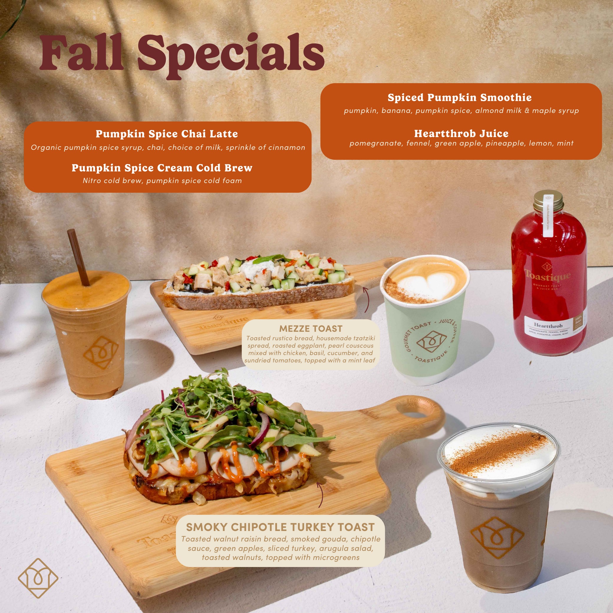 Toastique - Come try our Fall menu 🍁 Our Fall Menu is Almost Here! Sep ...