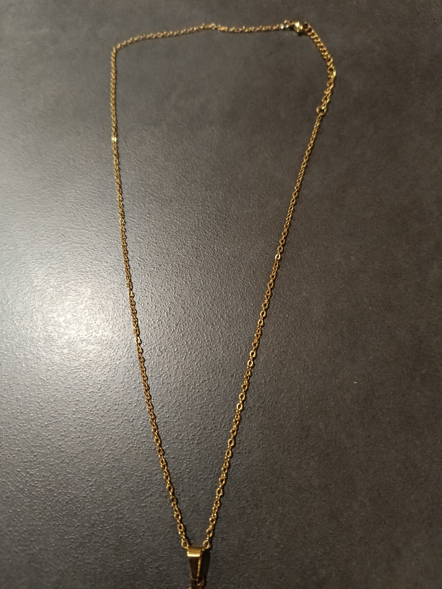 Collier 3 Perles Chrysocolle Des USA | Chaîne Acier Inoxydable | Neuf Avec étiquettes | Bijou Femme Minéral