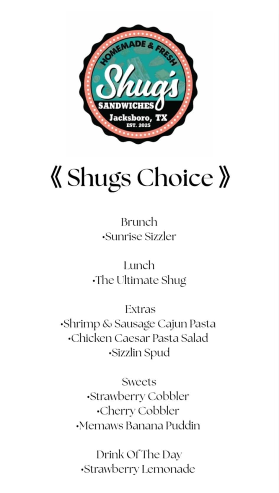 Shugs Sandwiches