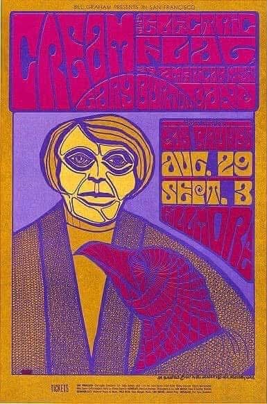 Cream at the Fillmore Auditorium in San Francisco, CA, 1967