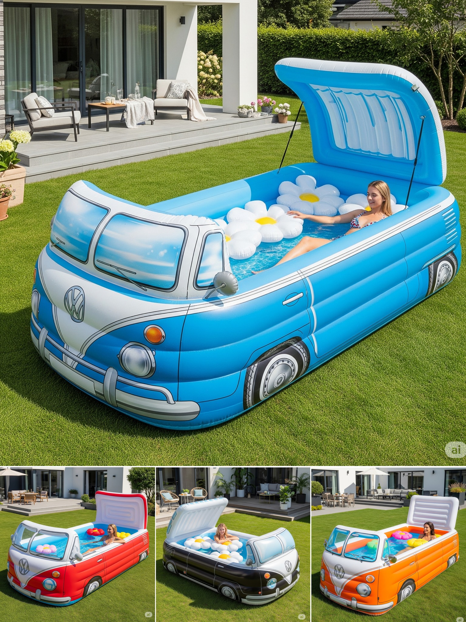 Design - Inflatable VW Bus Shaped Pools 🤯 | Facebook
