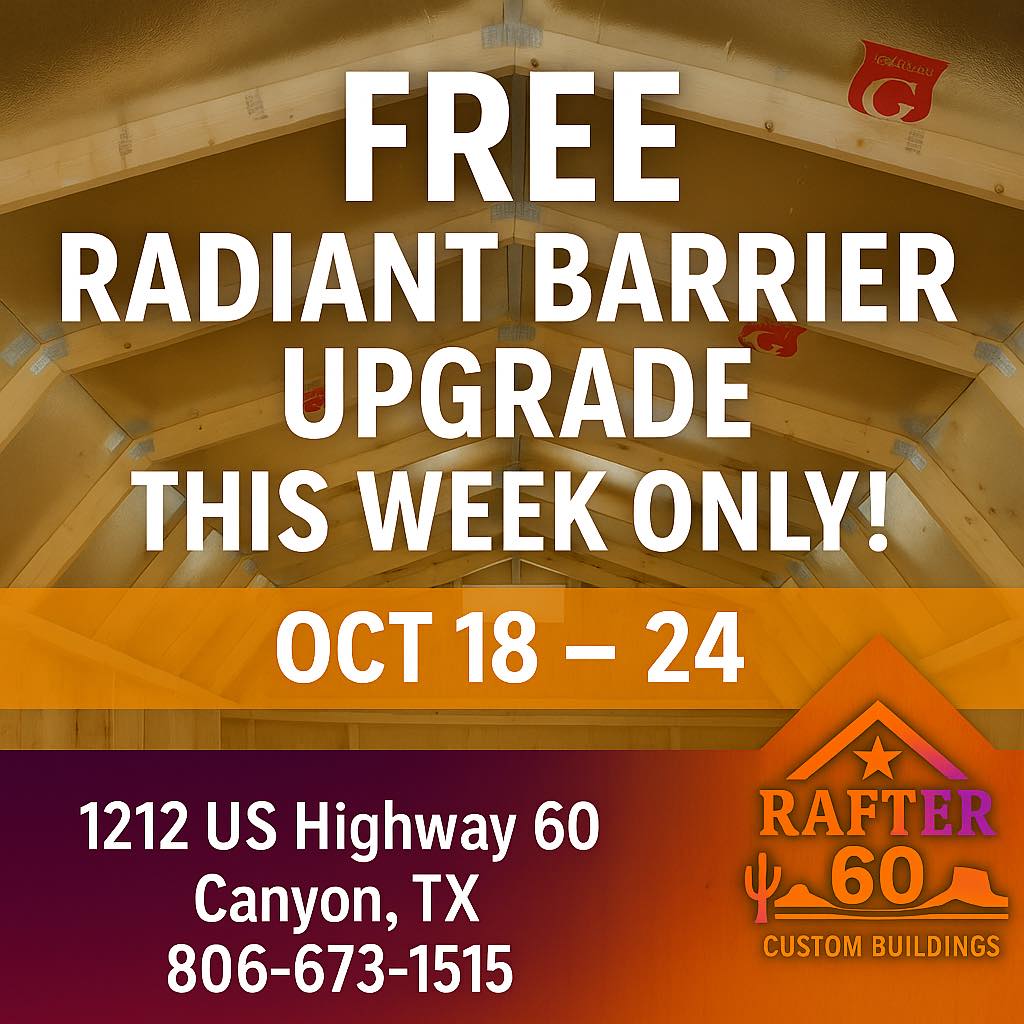 Rafter 60 Custom Buildings of Amarillo, Canyon, and Beyond | Canyon TX
