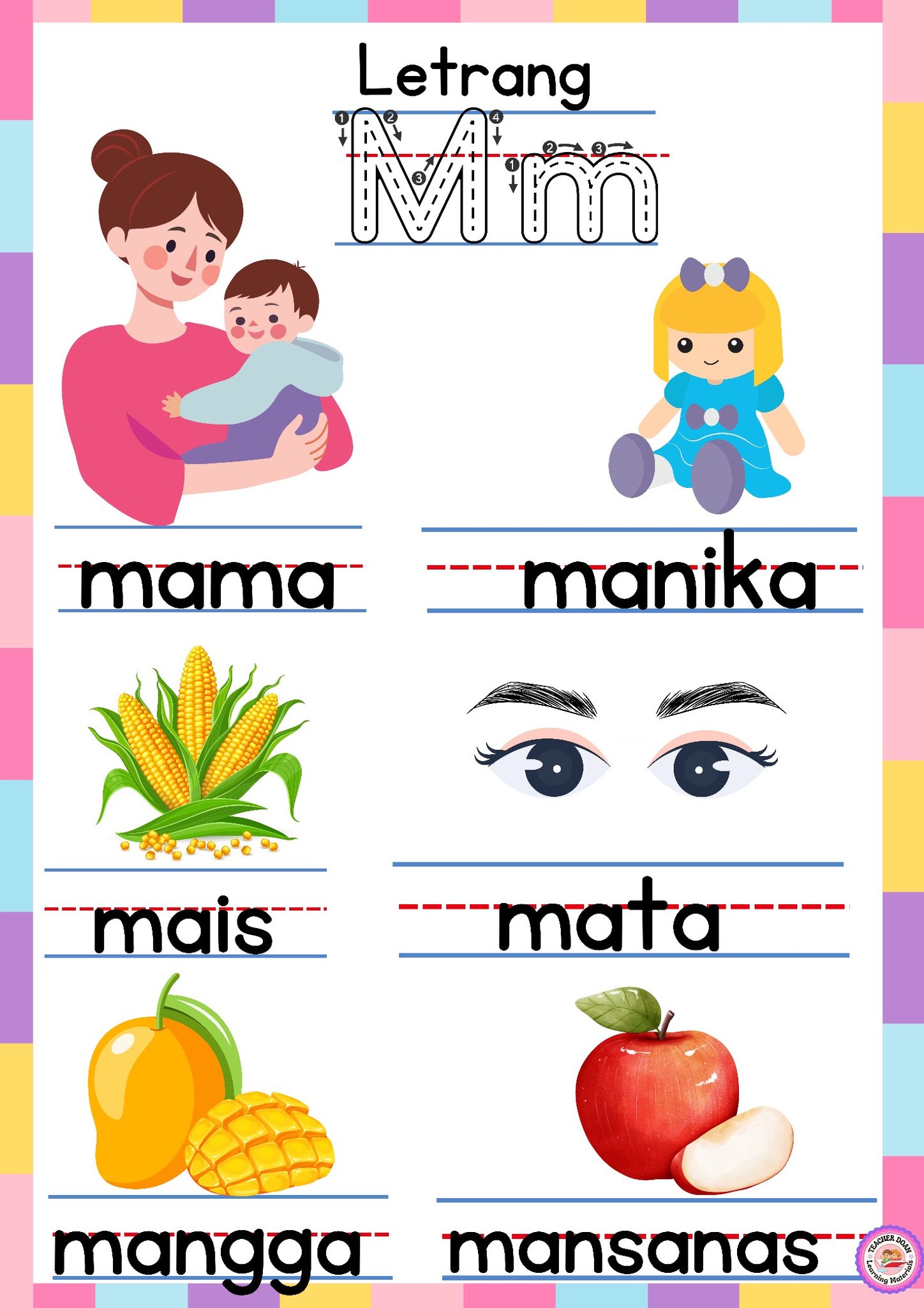 Kindergarten Teacher Ako | Letrang Mm Bilang 6 Quarter 2 Week 1 # ...