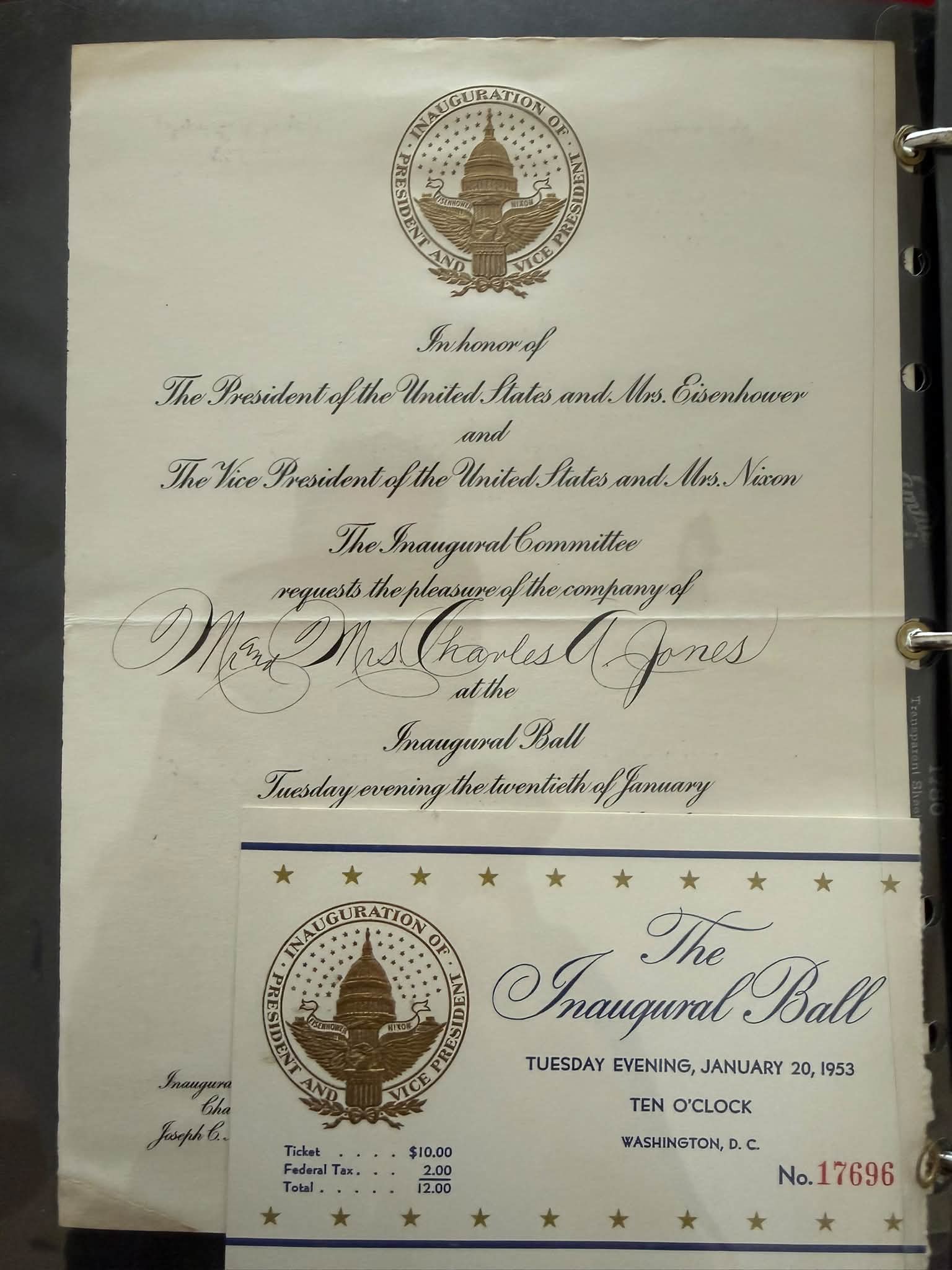 古酒 PRESIDENT Rare Presidential memorabilia from Charles A. Jones' scrapbook shared