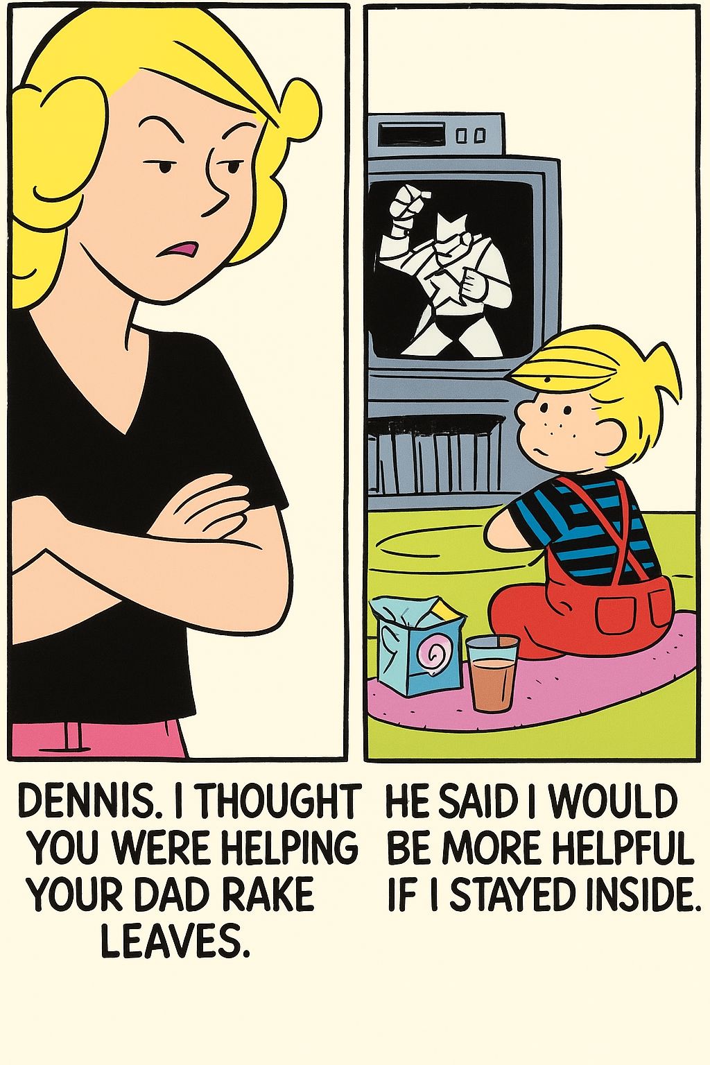 Dennis - Dennis proves that sometimes “helping” means staying out of ...