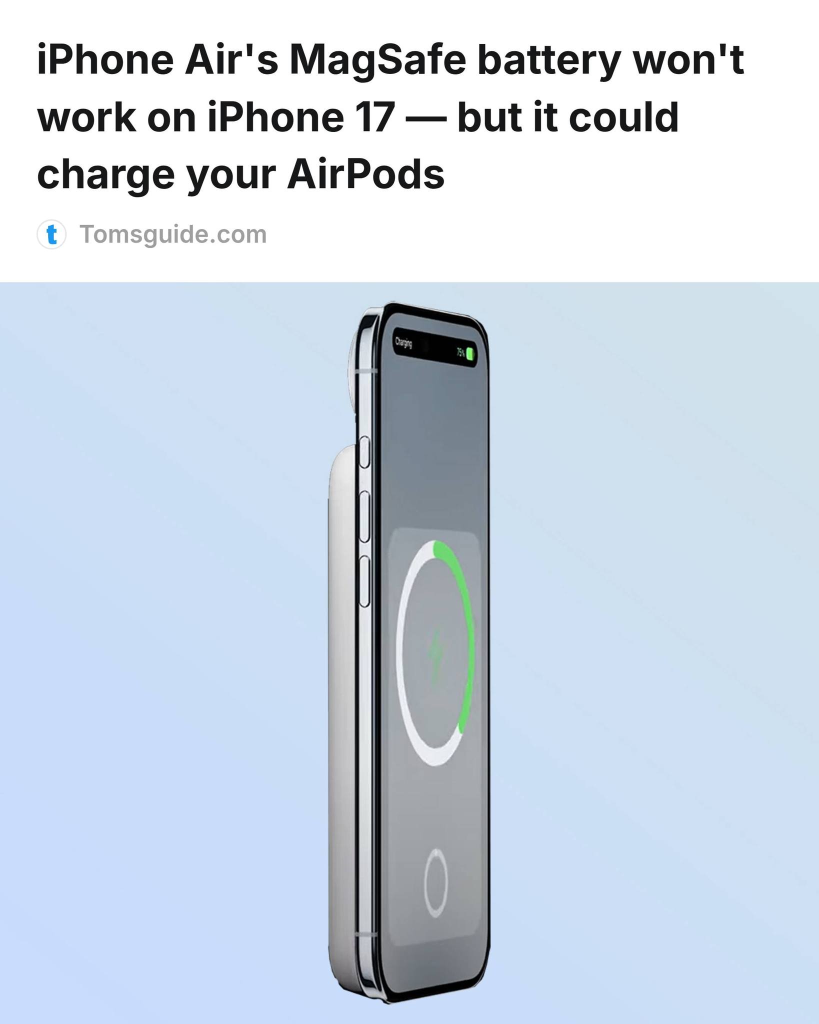 iPhone Air MagSafe Battery Hits $59.99 Low Price ⬇️