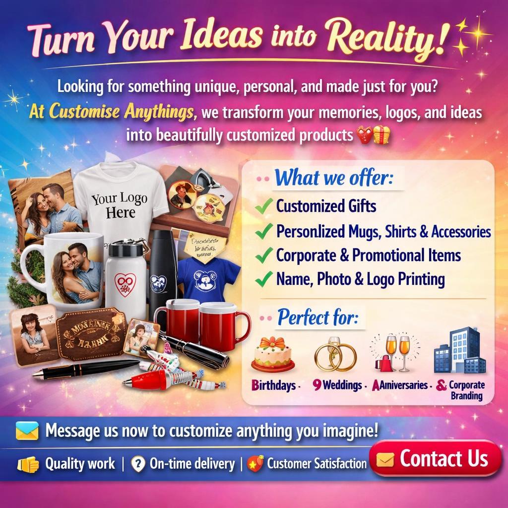 Customise Anything | Dubai