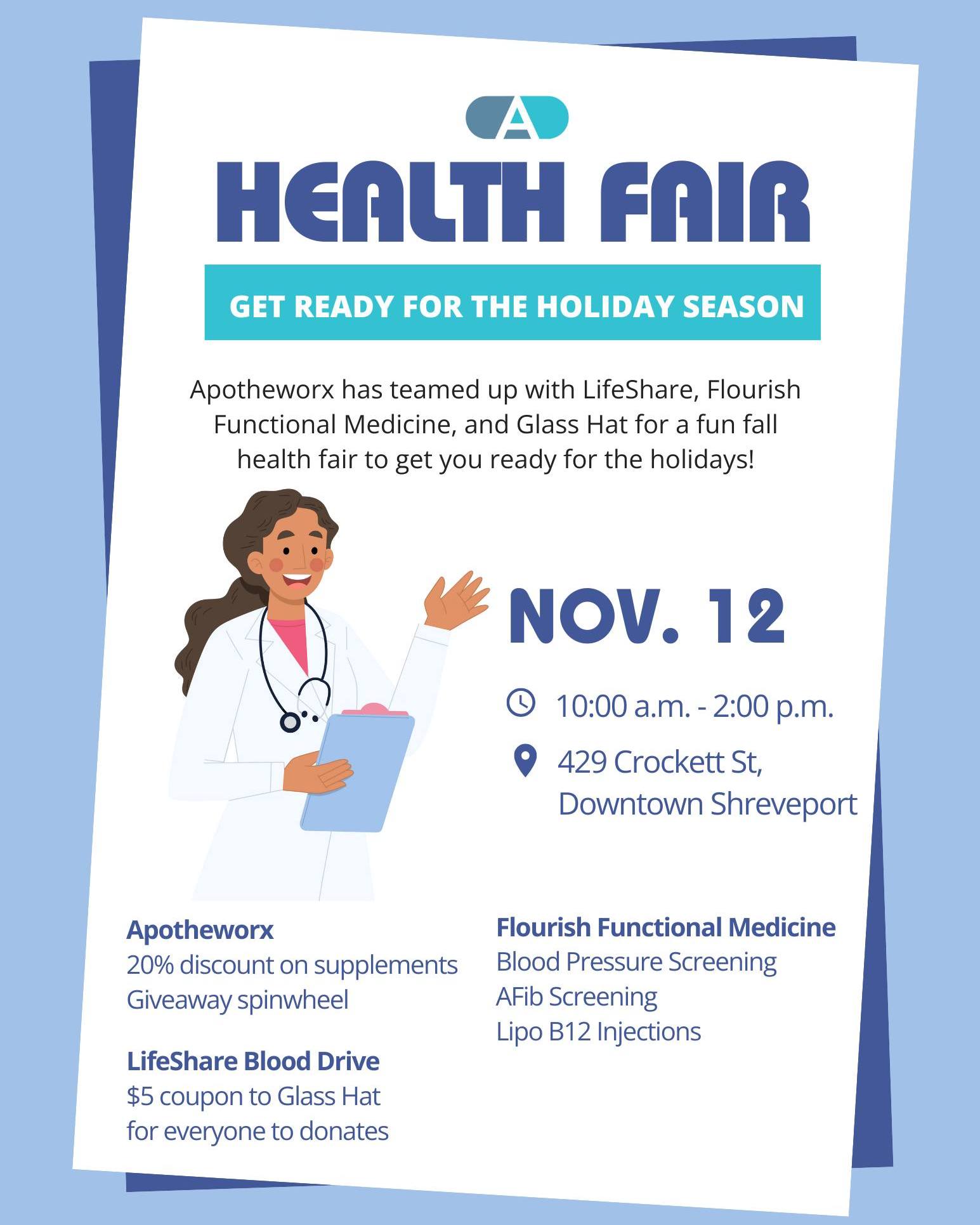 Apotheworx - 📆 Mark you calendars for our fall health fair! We are ...
