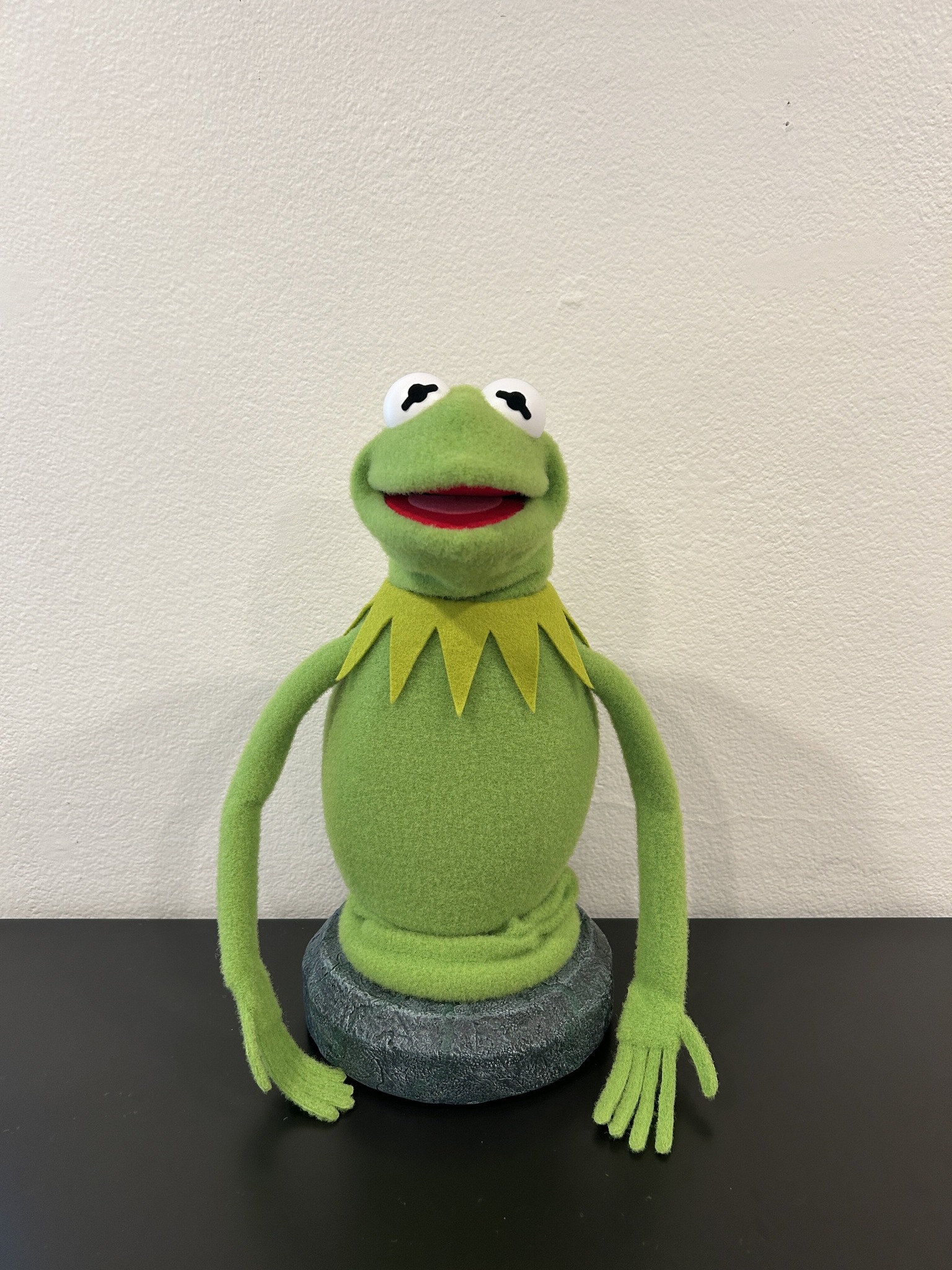 Vintage Kermit made from green Antron fleece
