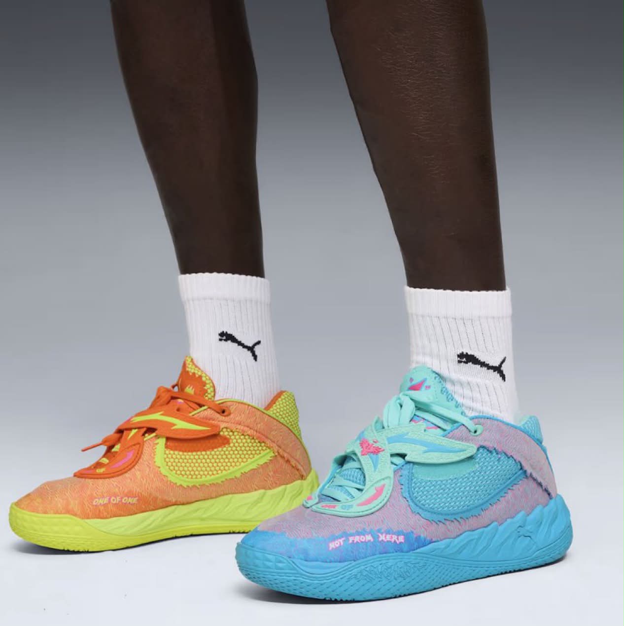 Check out Lamelo Ball's latest PUMA Hoops “Rick and Morty” MB.02