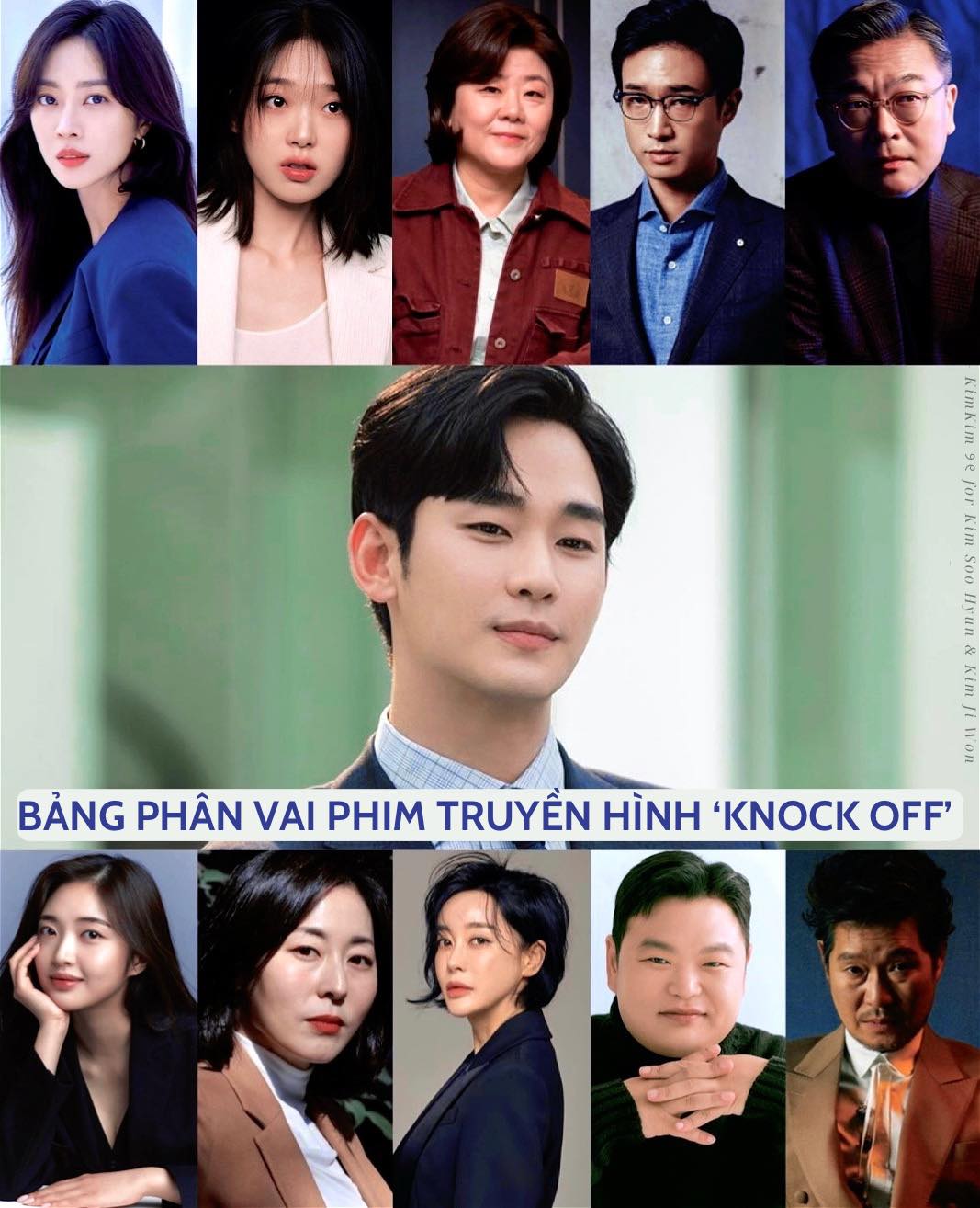 KimKim - BẢNG PHÂN VAI TÁC PHẨM MỚI CỦA KIM SOOHYUN - DRAMA ‘KNOCK OFF ...