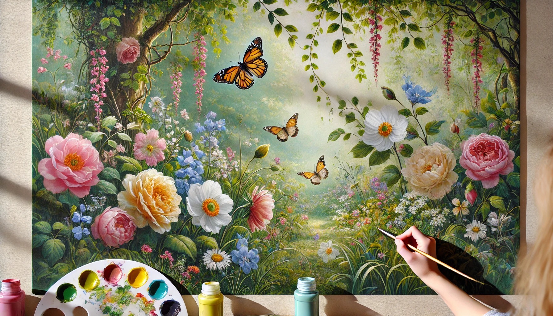 How to Paint a Mural for Your Spring... - Artistic Blossom | Facebook