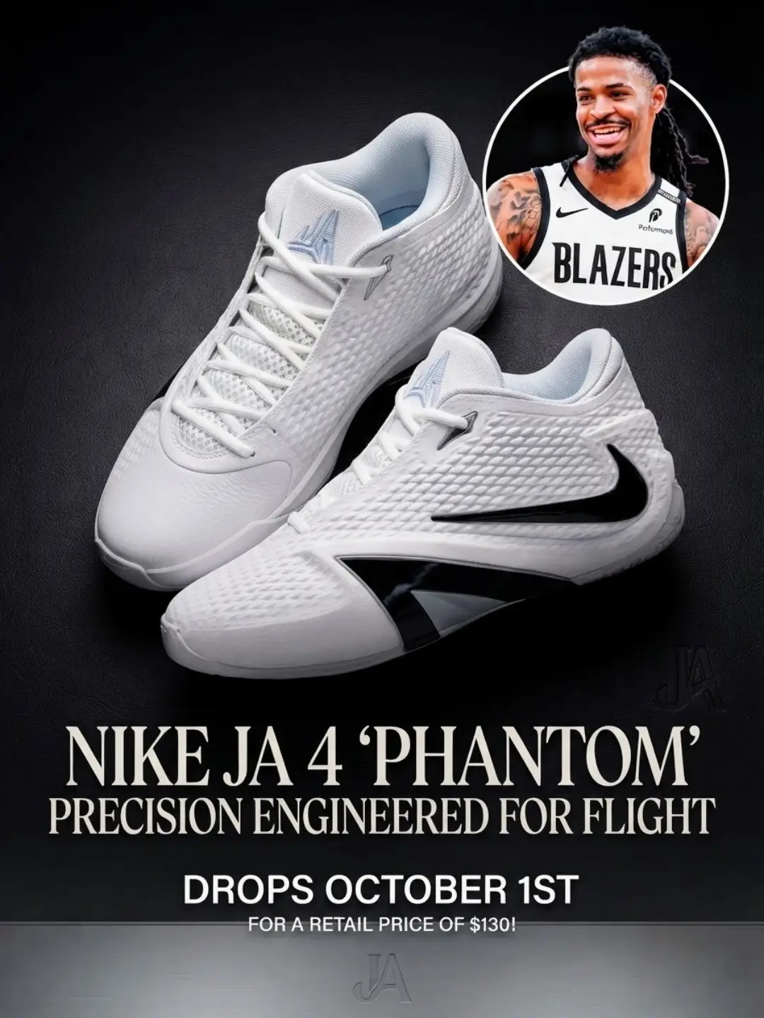 Official images of the Nike Ja 4 “Mission Rise” 🌸 Expected to