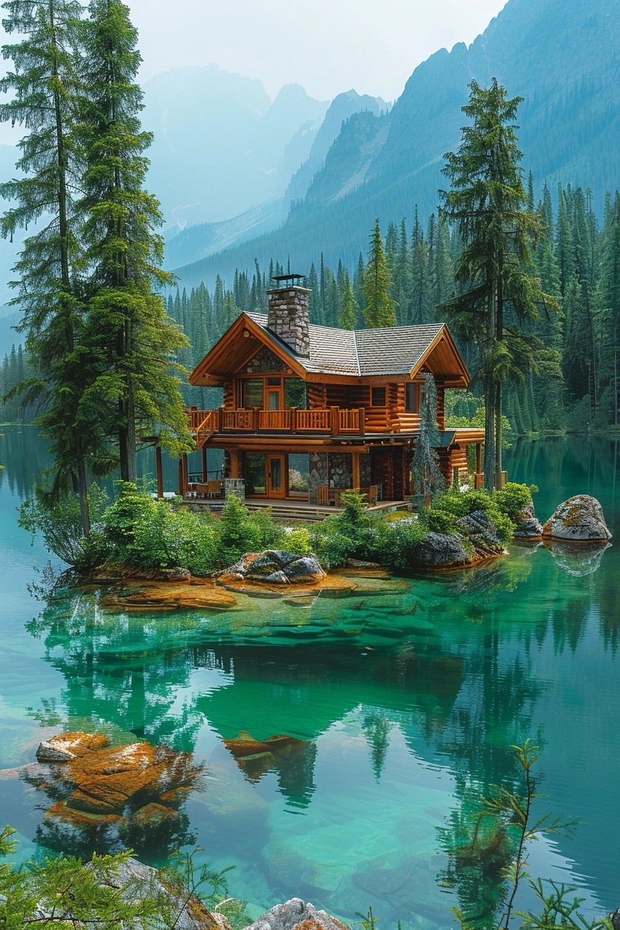 Building a log hut off grid existence in the forest.#forestcabin # ...