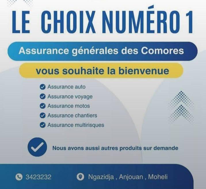 Agc Assurance Générales des Comores | Moroni