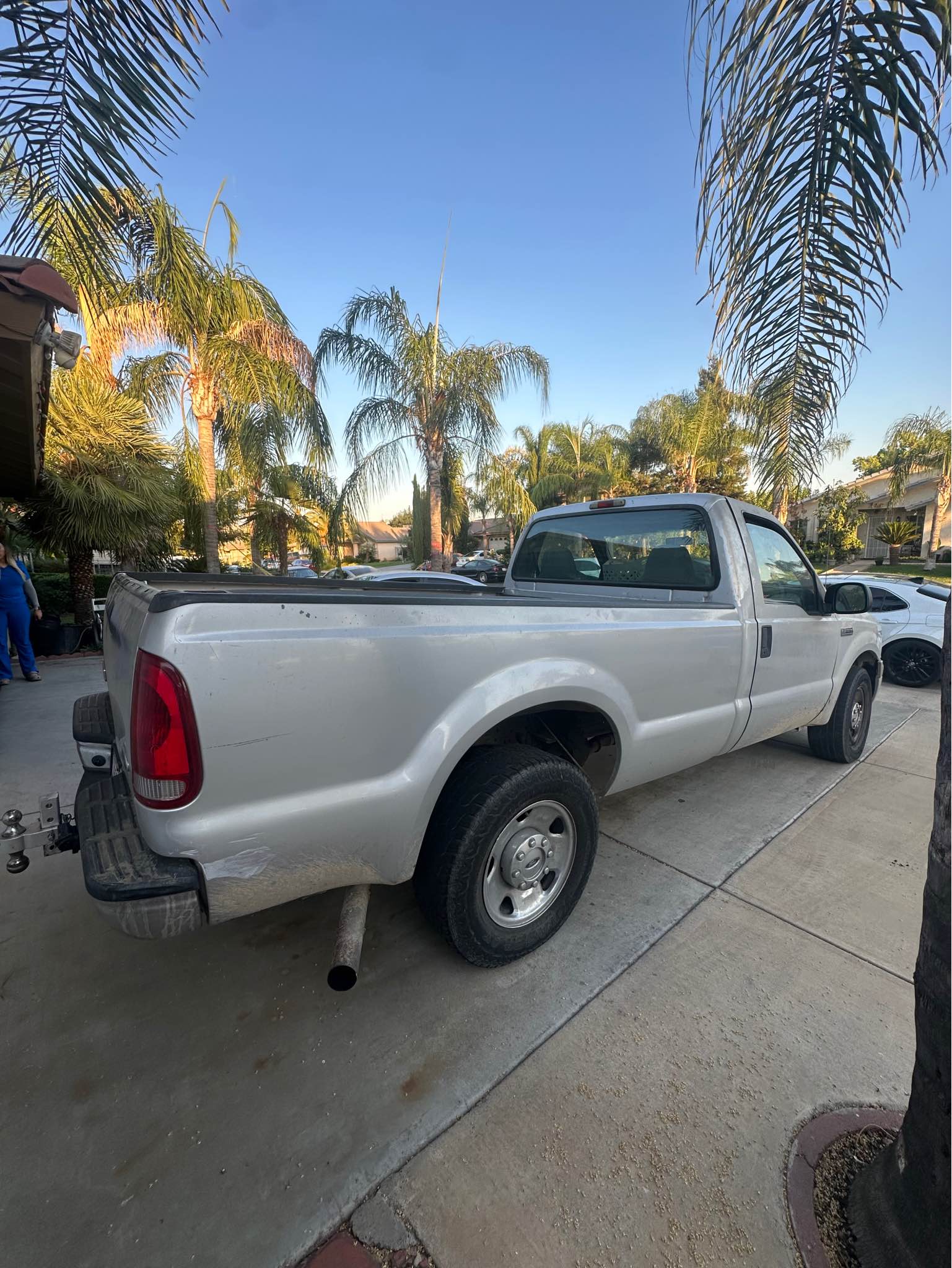 Crudo Inseguimento 1/64 1988 Ford F-250 W/Drop-In Rimorchio Gancio