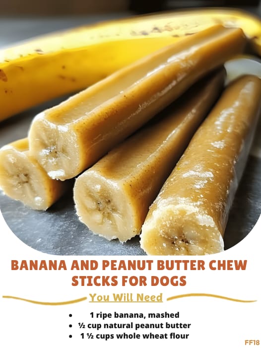 Snapshot of Homemade Dog Chews With Overripe Bananas