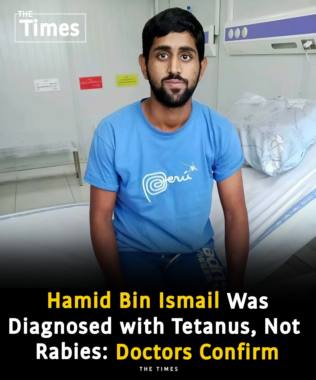 The Times - Hamid Bin Ismael, who was bitten by a dog during the floods ...