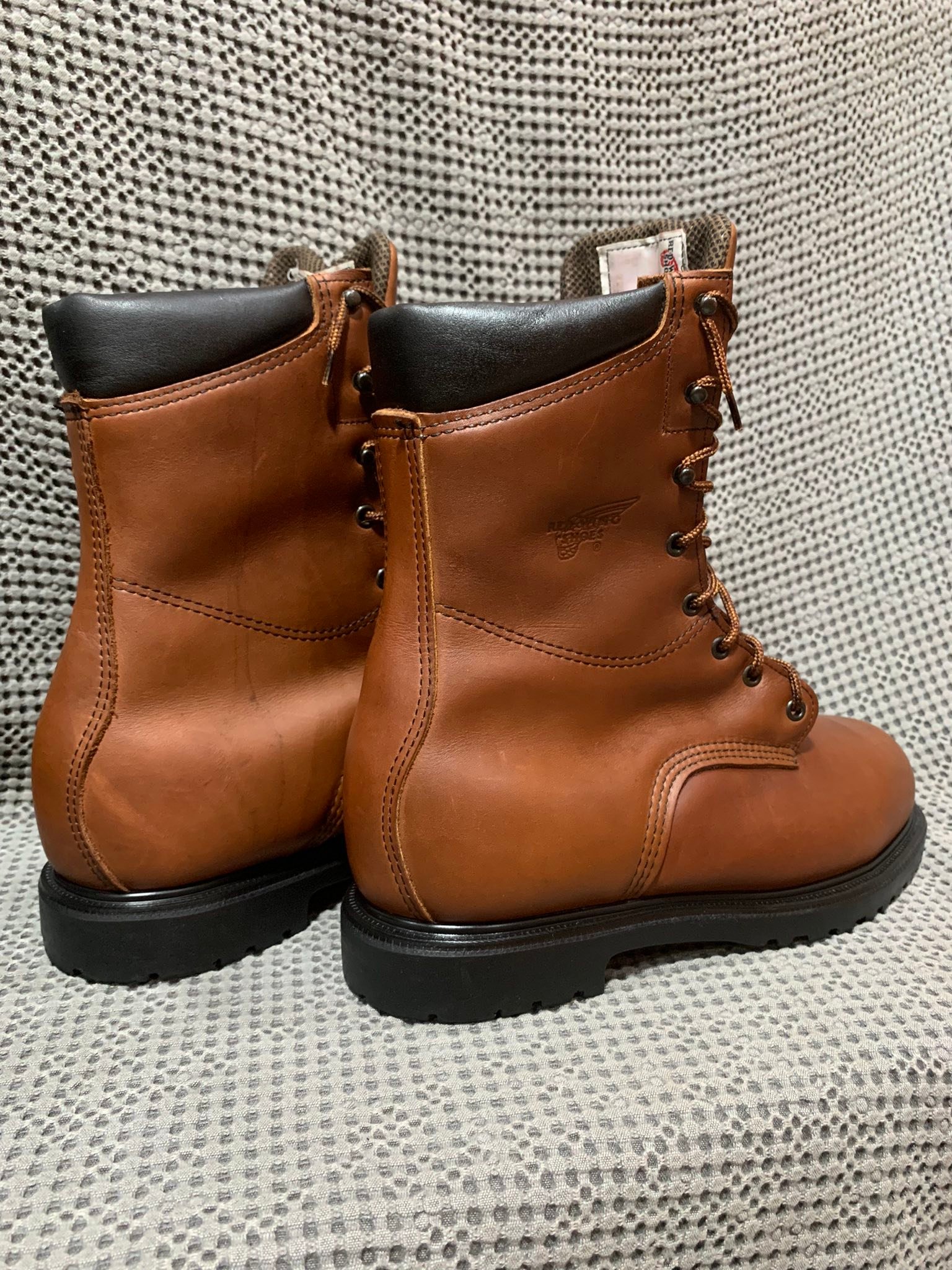Red Wing PT91 Brown Core Engineer Boots 8D