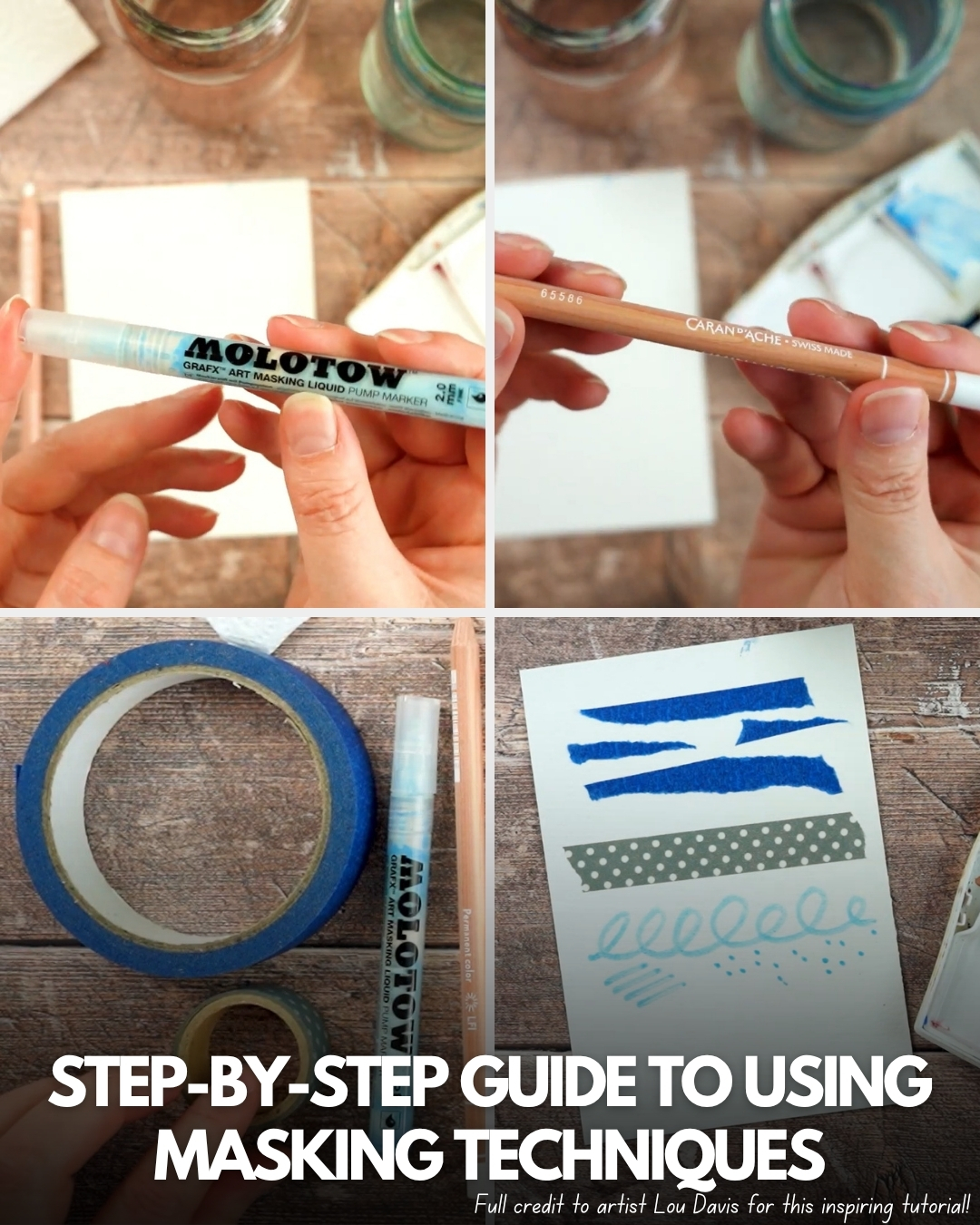 Watercolor - Try these easy masking tips to level up your watercolor ...
