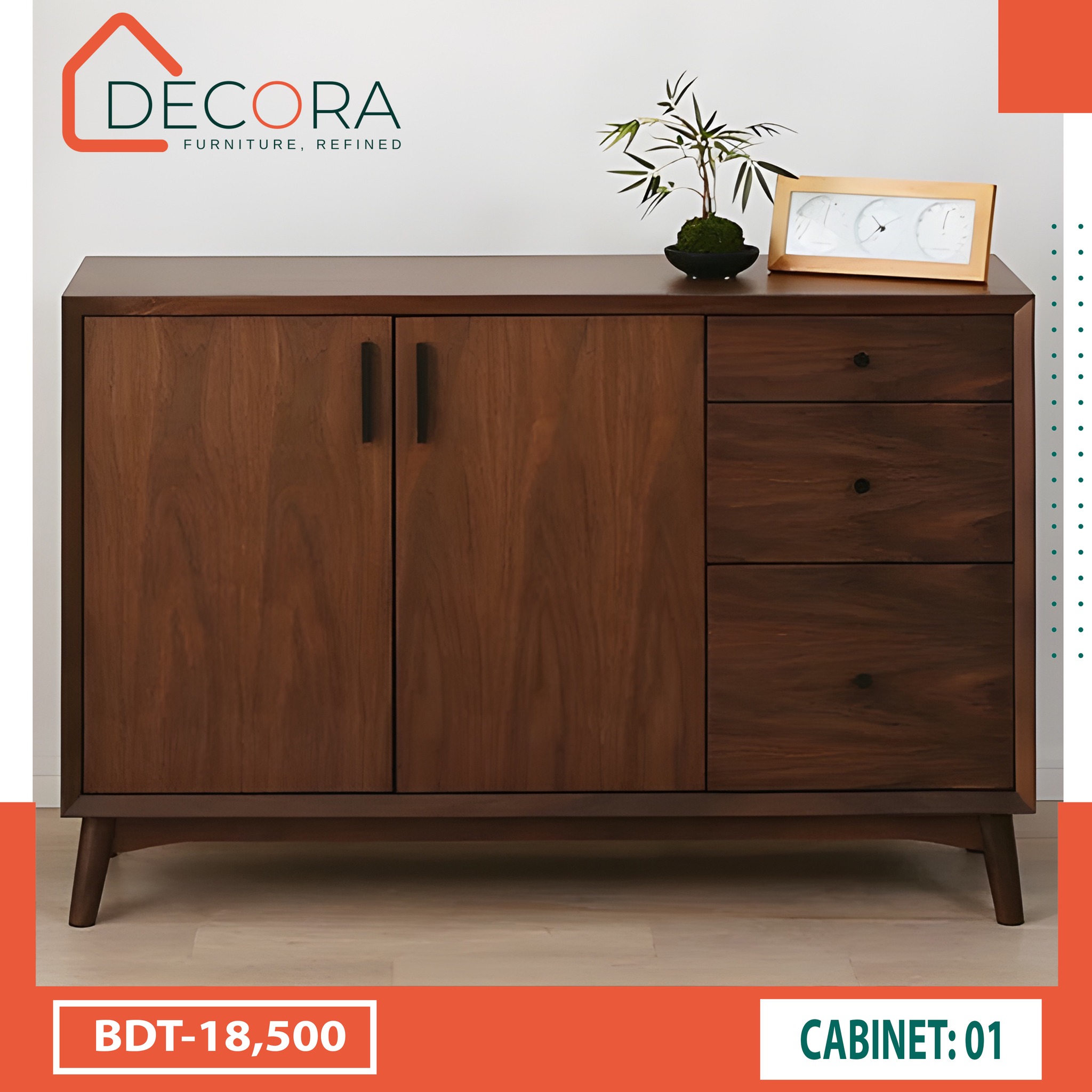 Decora - 𝐂𝐀𝐁𝐈𝐍𝐄𝐓: 𝟎𝟏 𝐒𝐢𝐳𝐞:𝐋𝐞𝐧𝐠𝐭𝐡-𝟒𝟖