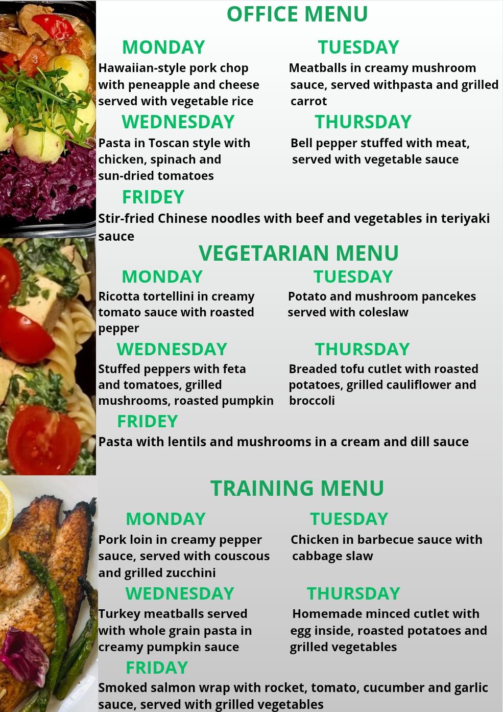 Box - Our menu for 27th–31st October is now open for orders! 🍽️ Fresh ...