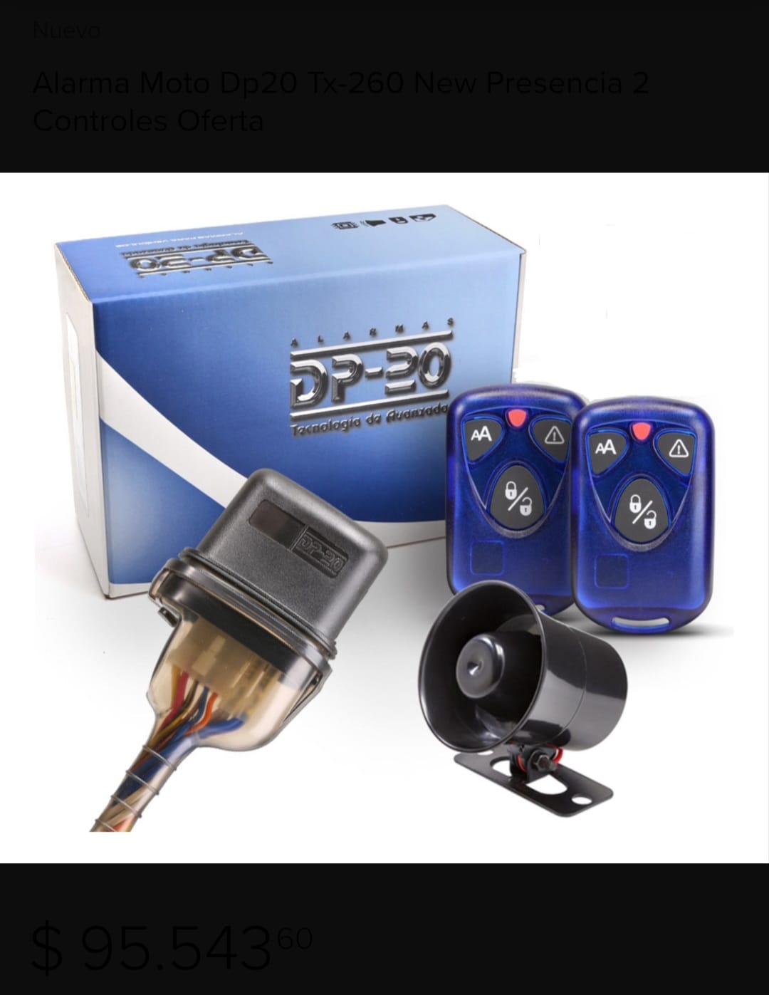Damian - Alarma dp20 para moto c/presencia y acelerometro, instalada c ...