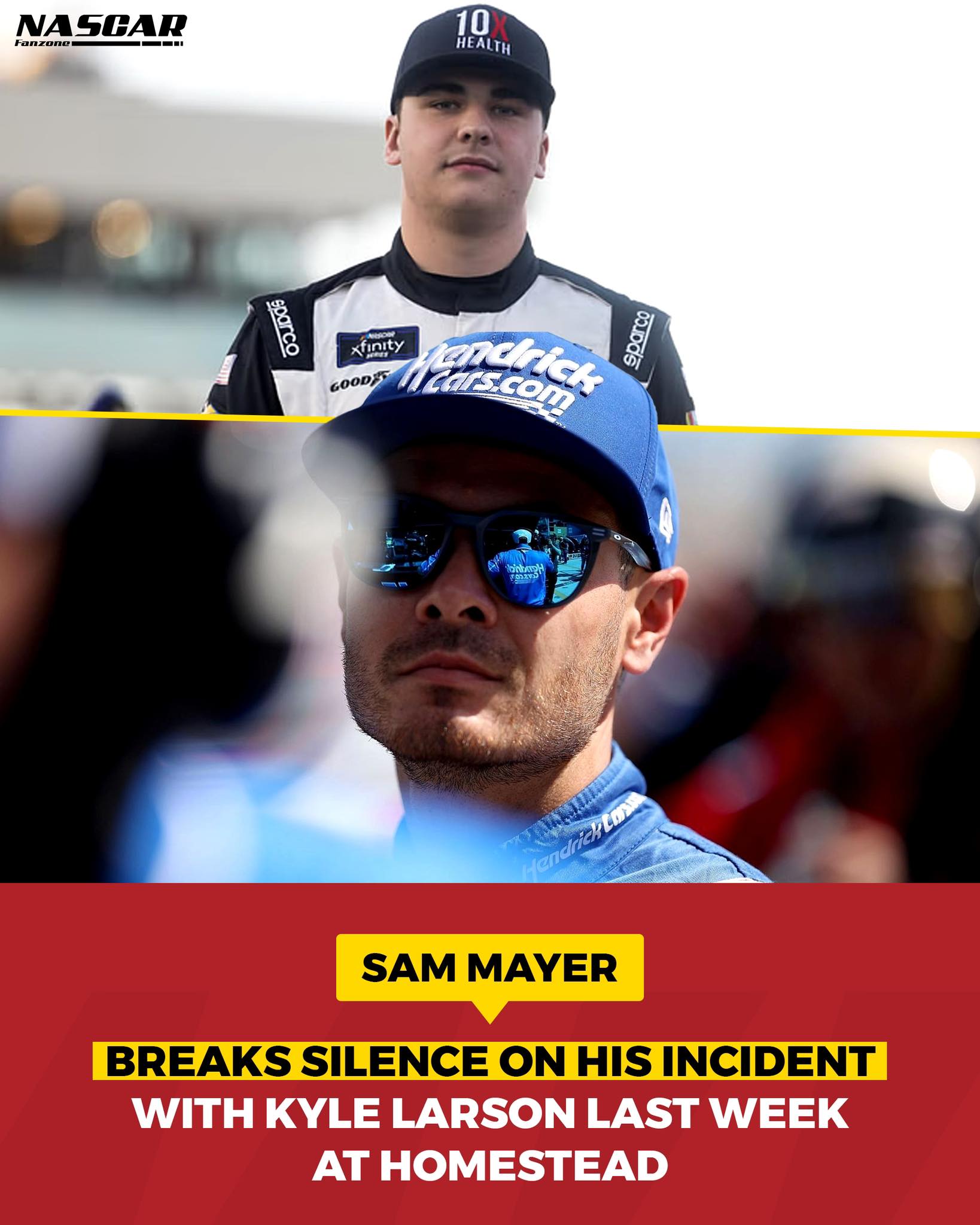 Nascar Fanzone - Sam Mayer breaks silence on his incident... | Facebook