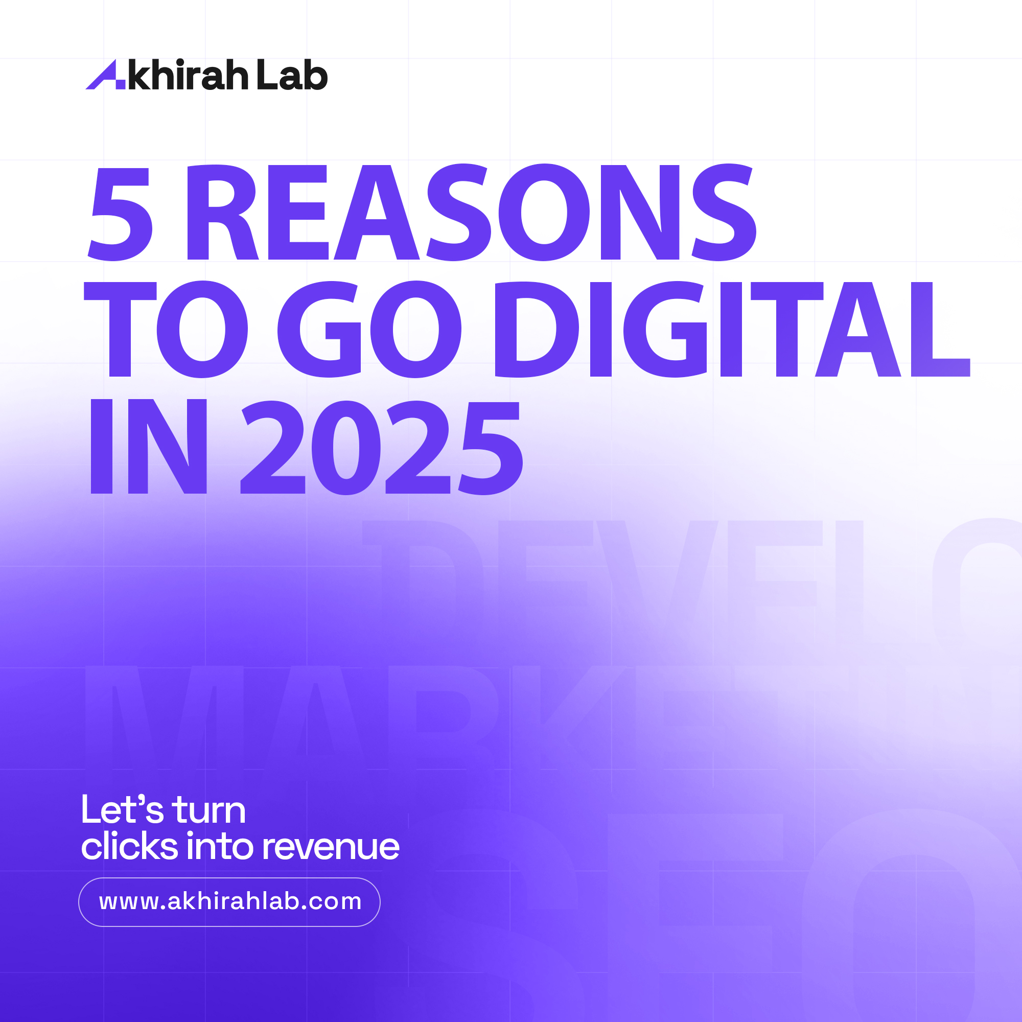 Akhirah - 5 Reasons to Go Digital in 2025 Going digital isn’t just an ...