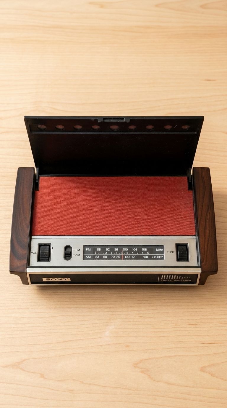Sony SRF-220 transistor radio designs