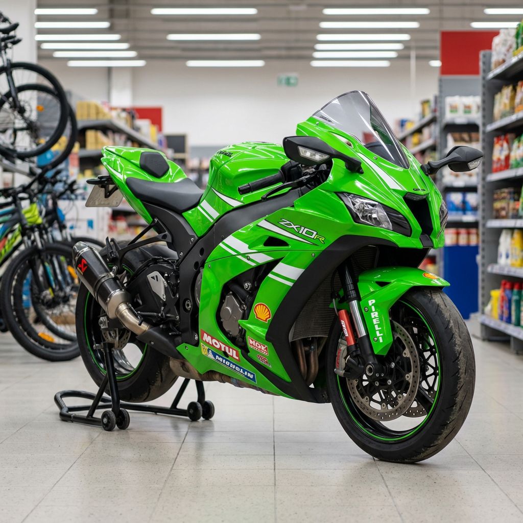 サカモト 💥 NEW BIKE DAY 💥 Here is Gabor with his new Kawasaki ZX10R