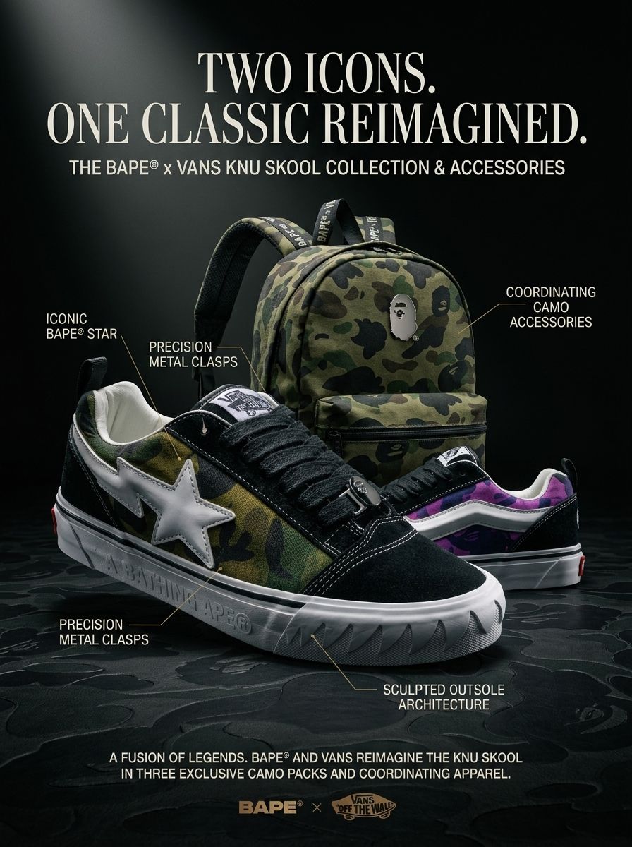A BATHING APE Vans Premium Knu Skool 27 Thank you Vans for these