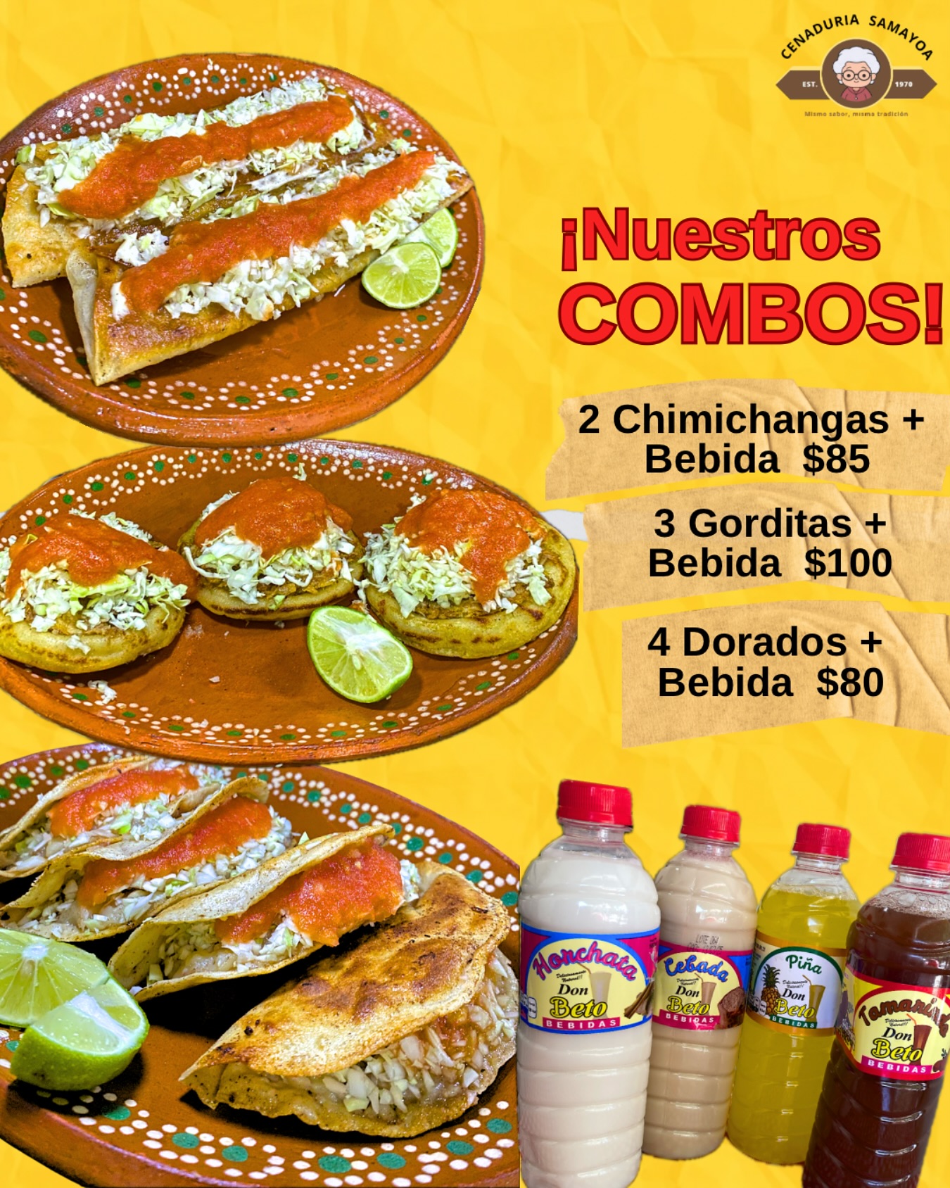 Ya conoces nuestros Combos ️‍🔥... - Cenaduria Samayoa | Facebook
