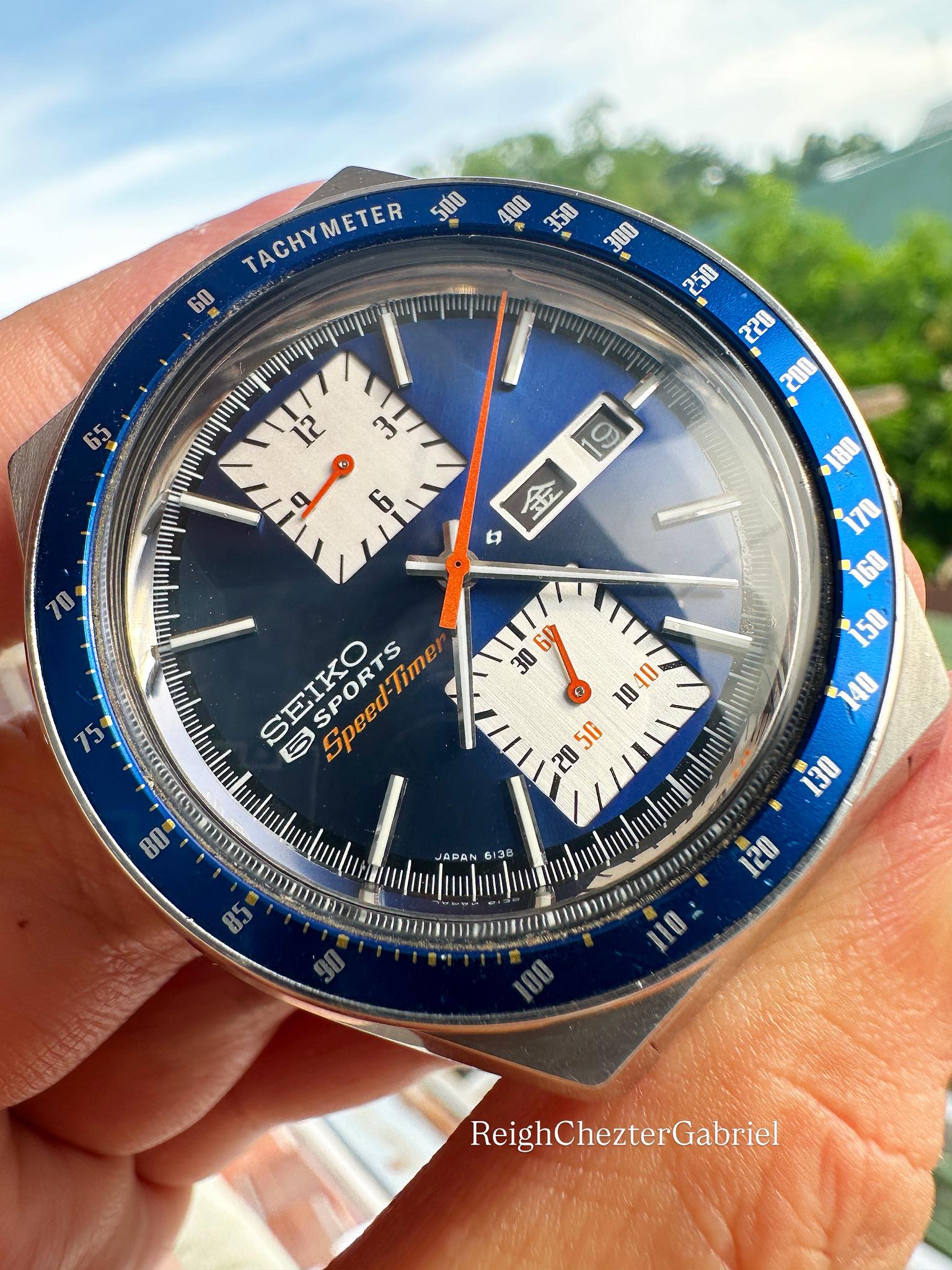 1976 JDM Seiko 5 Sports Speed-Timer watch in original condition