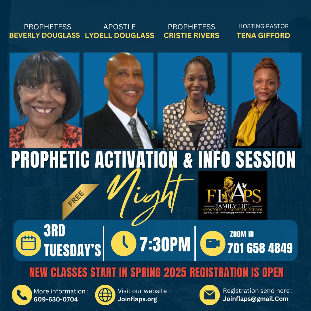 Family - 🌟 Join Us for a Powerful Prophetic Activation & Info Session ...