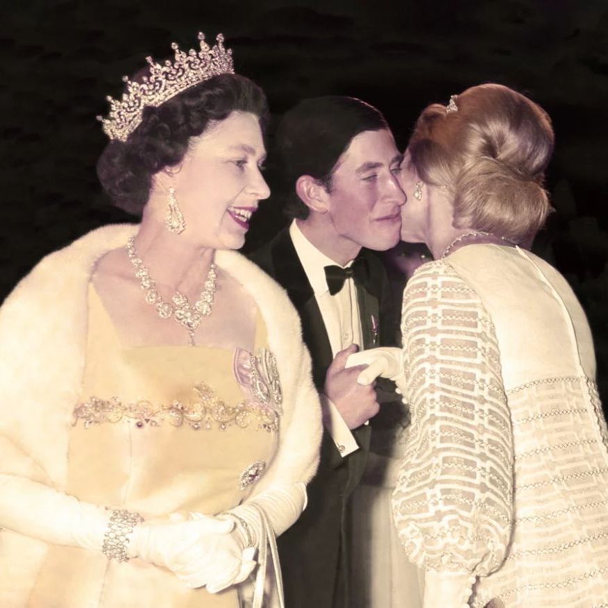 Queen Elizabeth II and Prince Charles in 1949