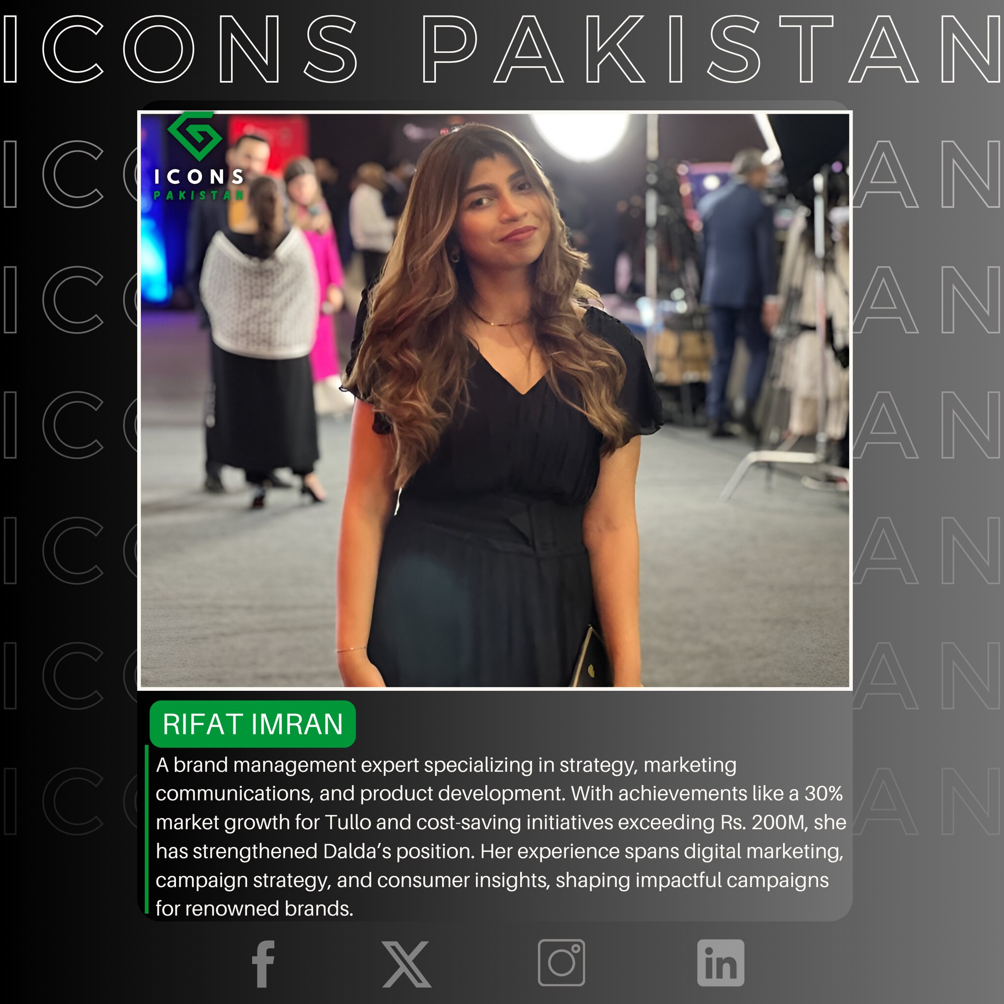 Icons Pakistan - Meet Rifat Imran – Brand Manager at Dalda... | Facebook